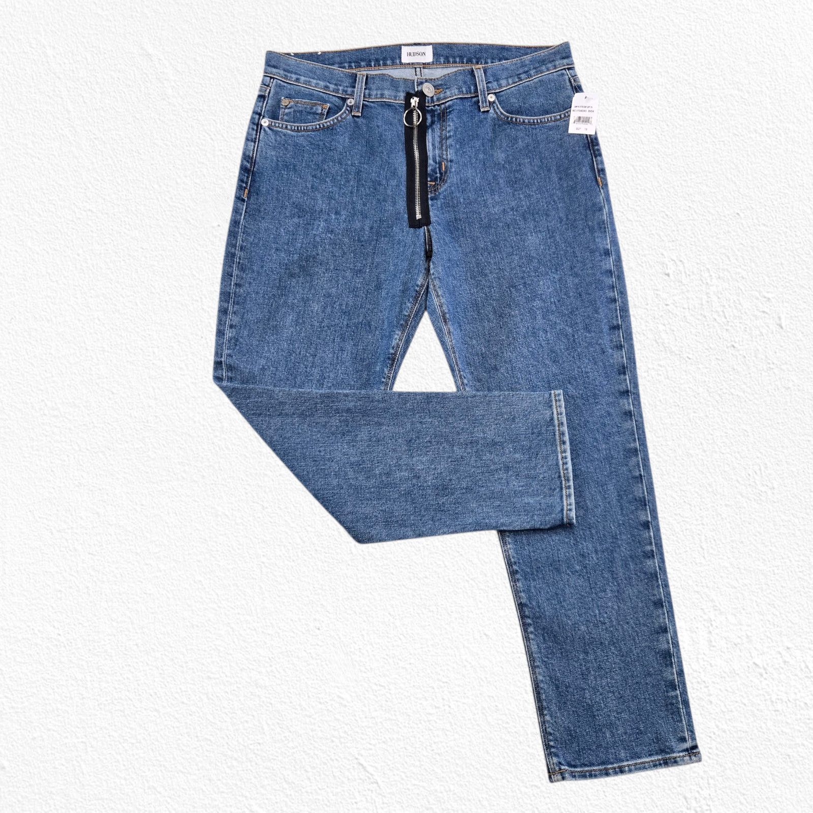 Hudson Hudson Crop Riley Relaxed Straight Jeans Size 29 Size 29" - 2 Thumbnail