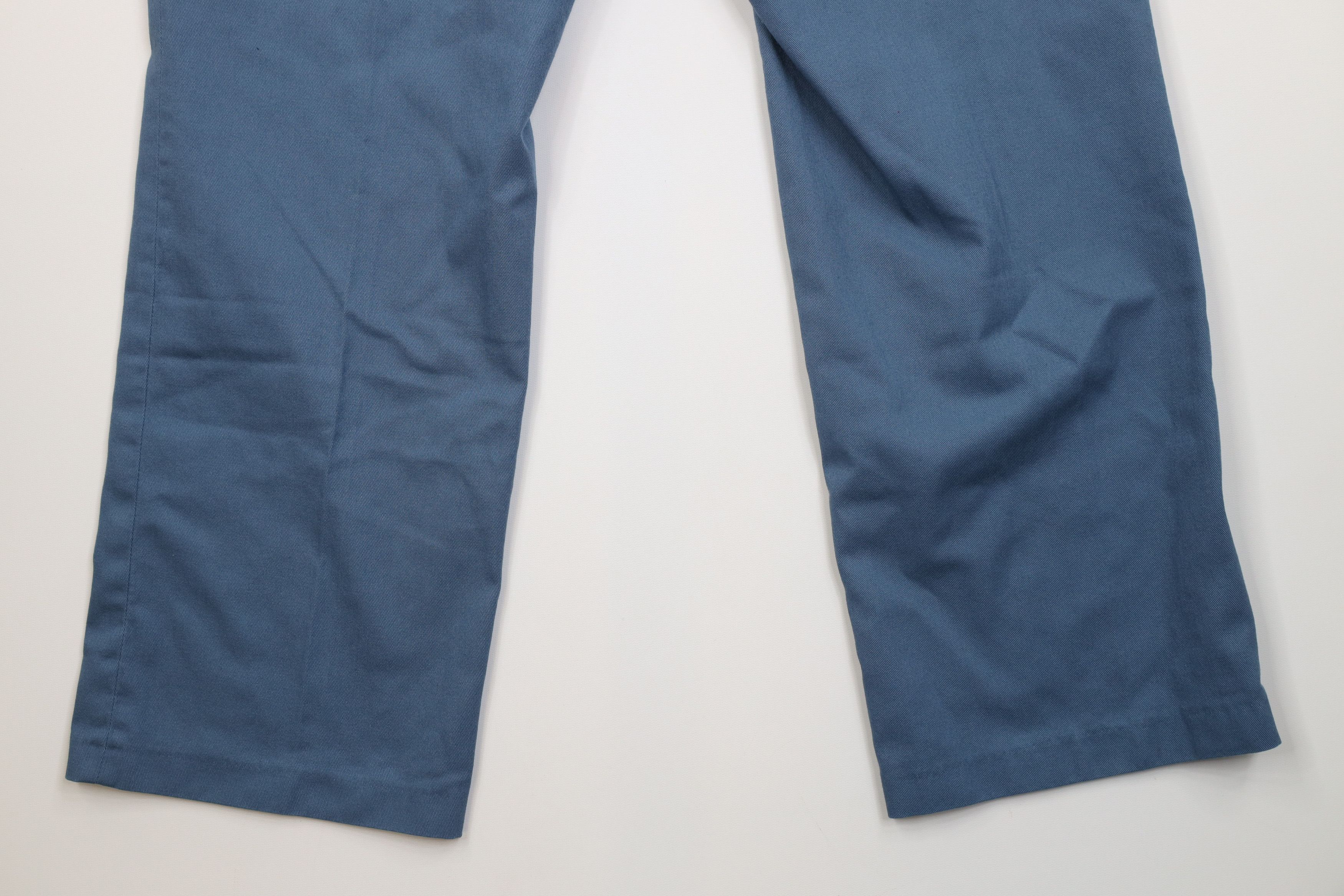 Vintage Vintage 70s Streetwear Wide Leg Chino Pants Light Blue Size US 36 / EU 52 - 12 Thumbnail