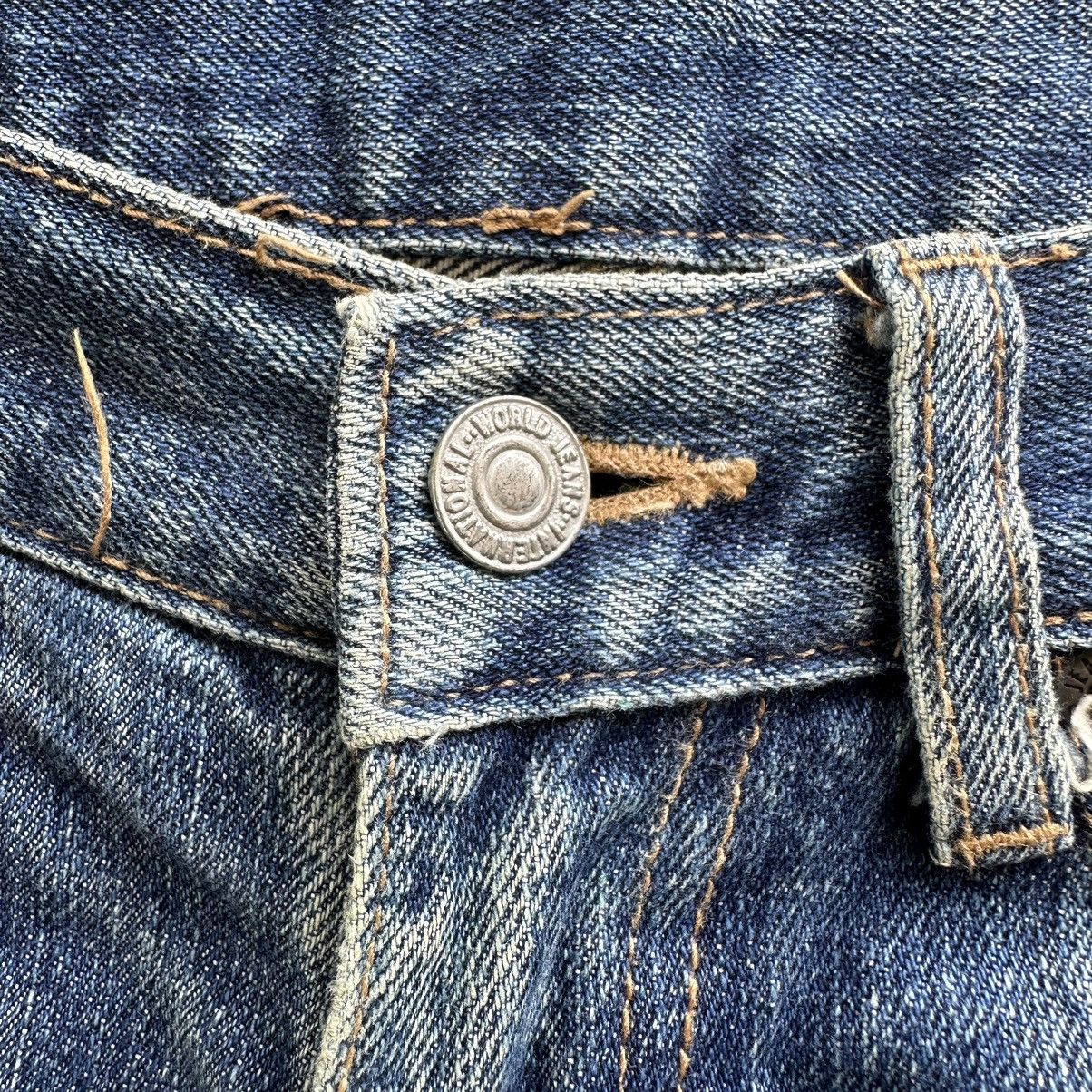 Japanese Brand Vintage Japanese Distressed Faded Denim Jean Pant W29 Size US 29 - 5 Thumbnail