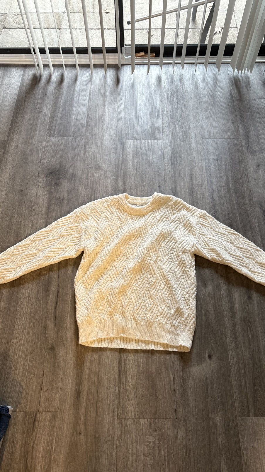 Other Cream Knit Sweater Size US M / EU 48-50 / 2 - 2 Thumbnail