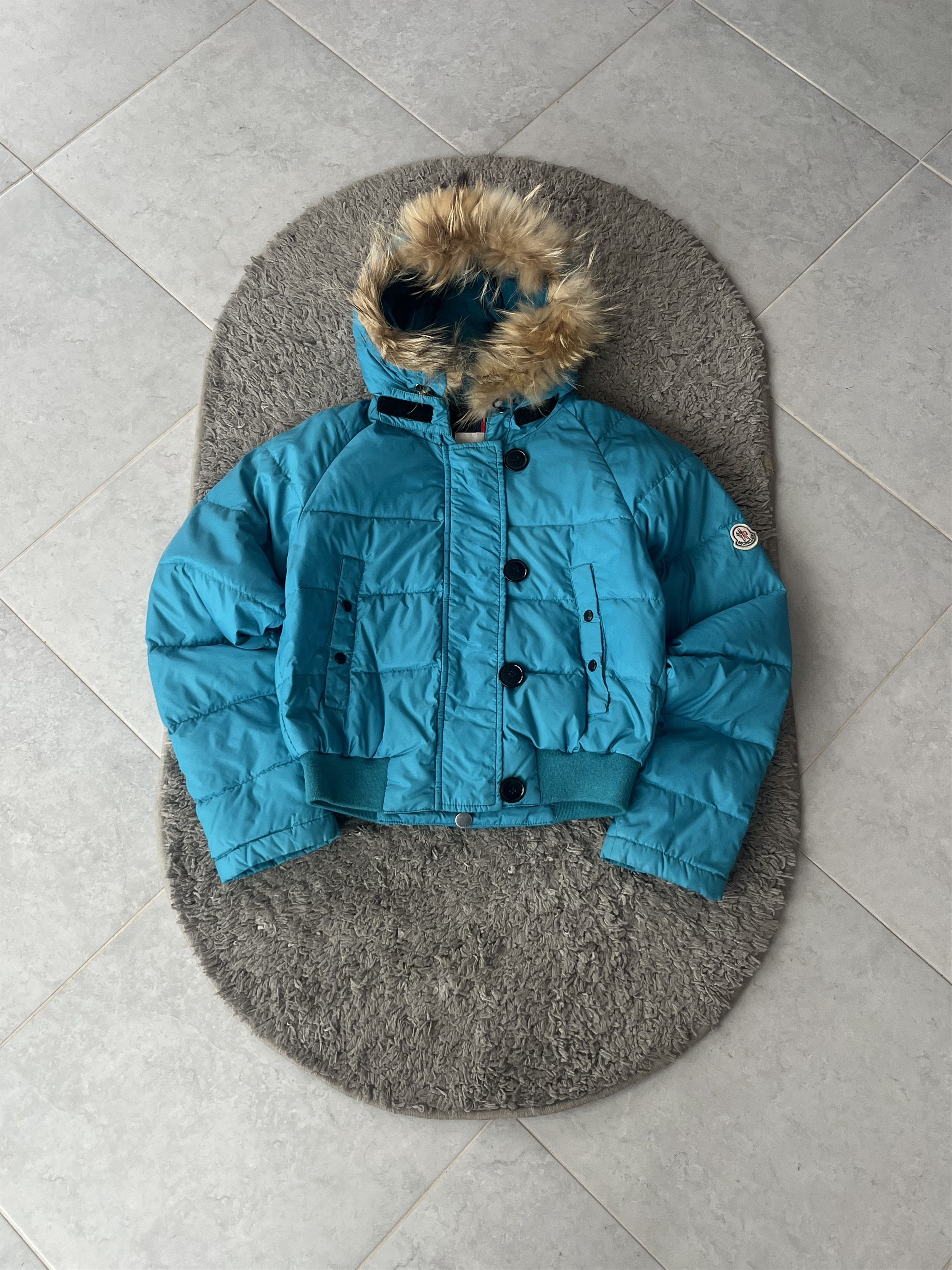 Moncler MONCLER Alpin Quilted Down Puffer Jacket Hooded Blue Color Size S / US 4 / IT 40 - 1 Thumbnail