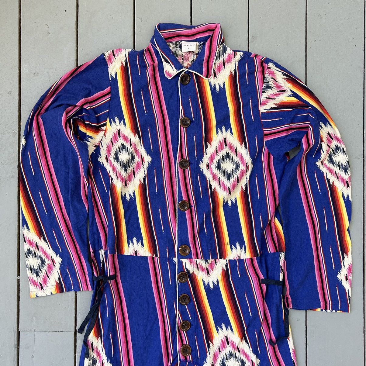 Kapital Striped Jacquard Pajama Jumpsuit Size US M / EU 48-50 / 2 - 3 Thumbnail