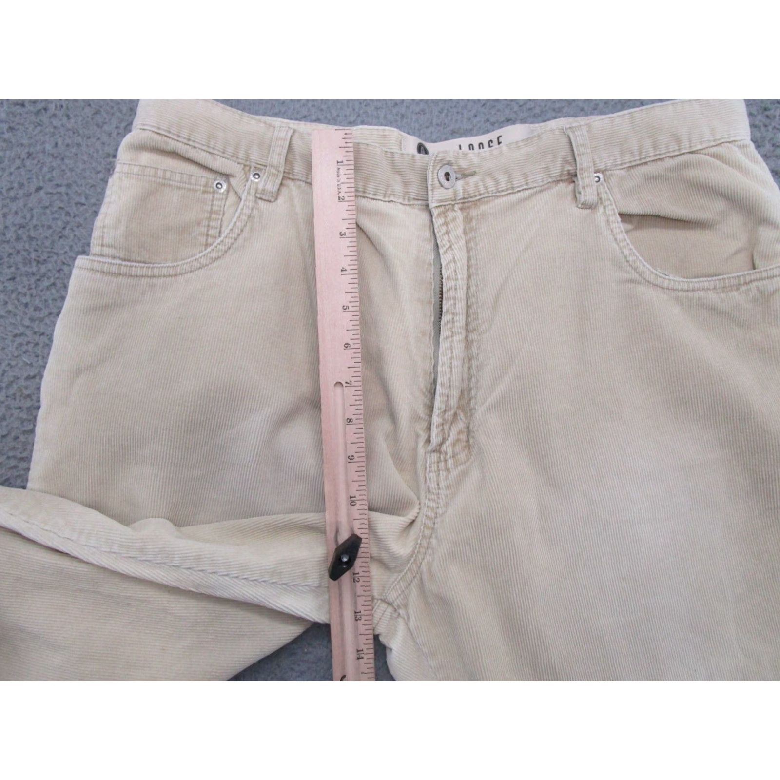 Vintage VINTAGE Arizona Jeans Corduroy Pants Mens 38x30 Baggy Relaxed Straight 5-Pocket Beige Cotton Chino Y2K 90s Mens Size US 38 / EU 54 - 6 Thumbnail