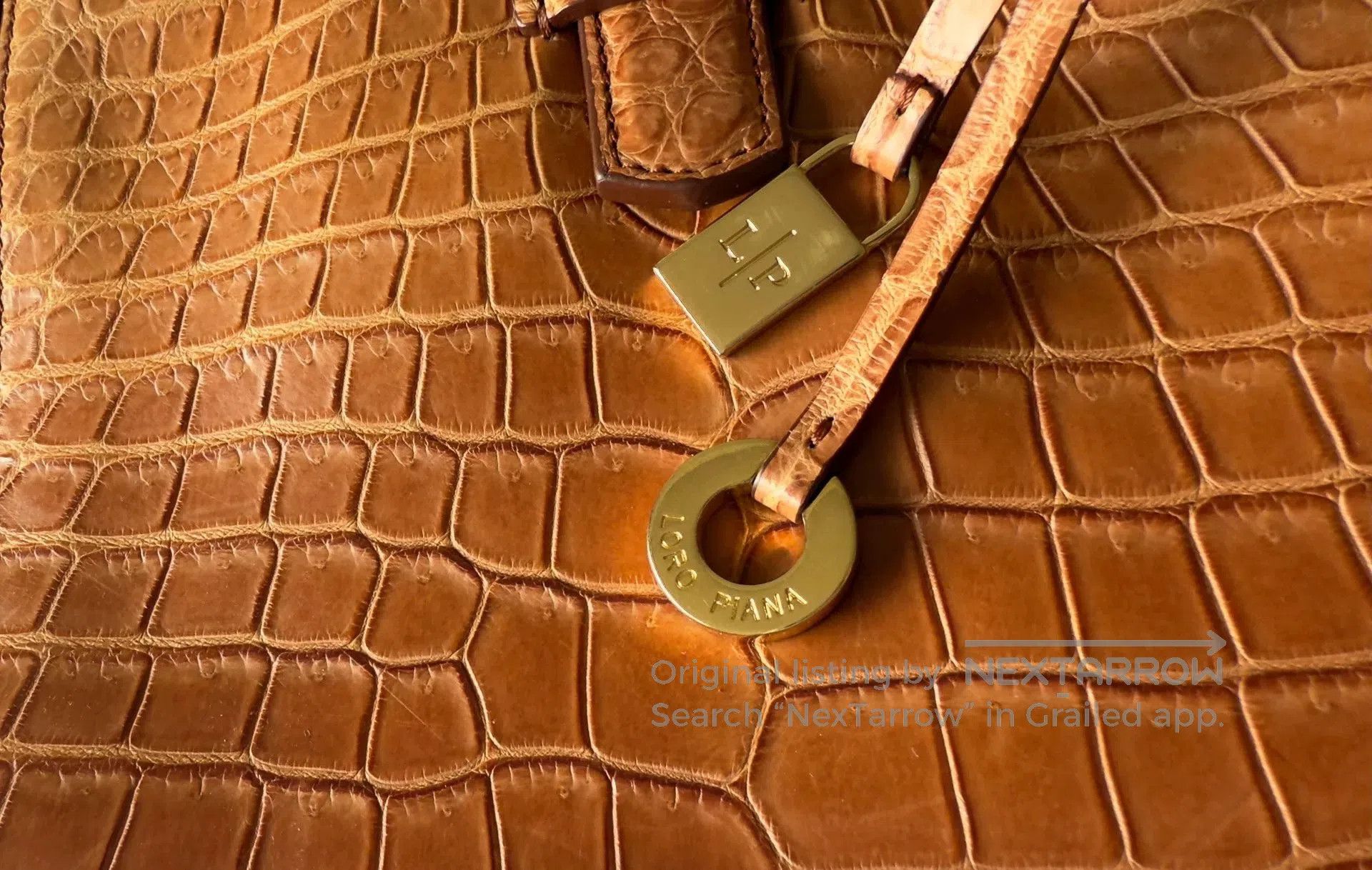 Loro Piana Loro Piana Bellevue Crocodile Handbag. Size ONE SIZE - 5 Thumbnail