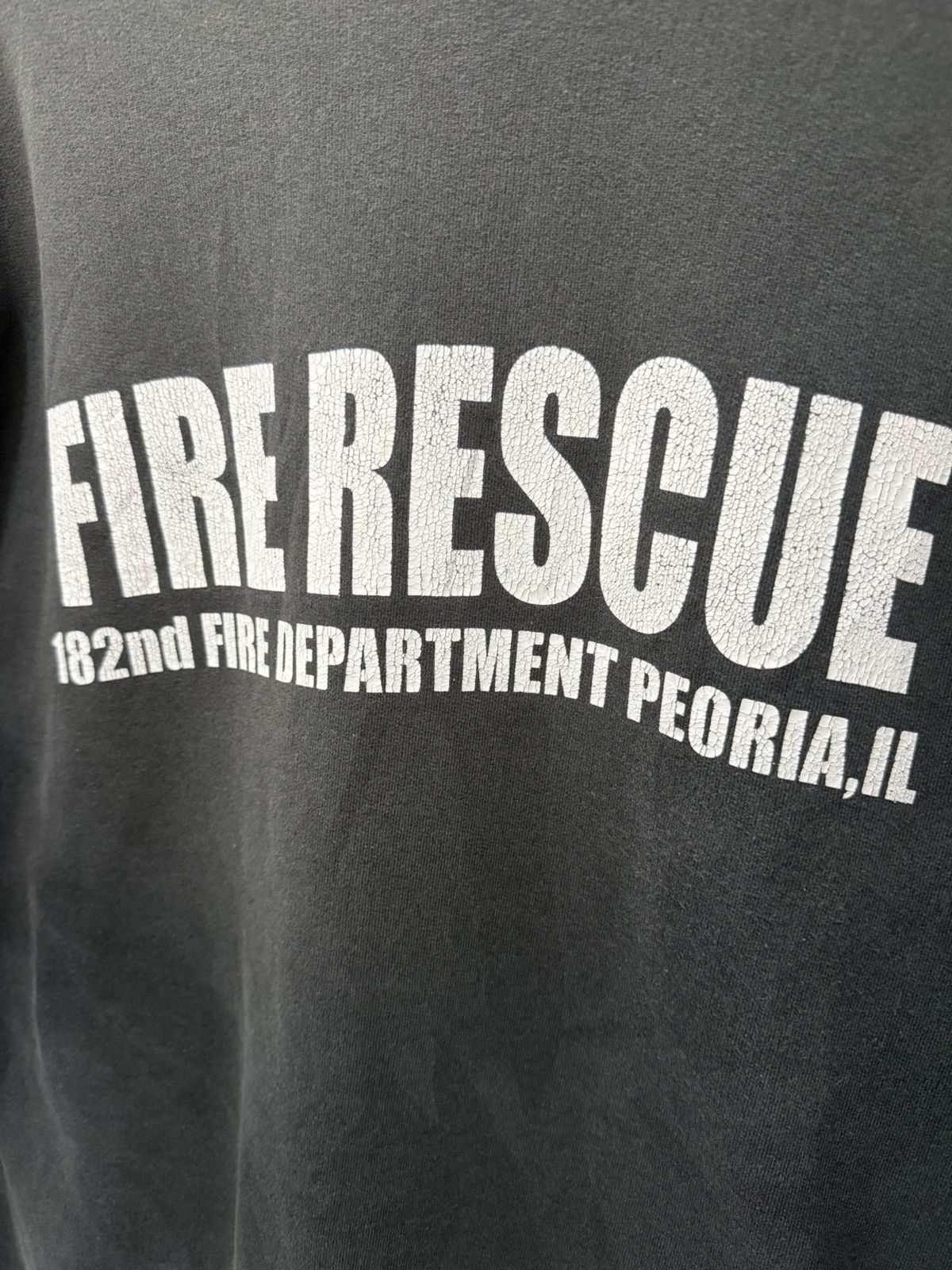 Hanes × Vintage 🔥 USA 🔥 Vintage 90's Hanes Ultimate Cotton Fire Rescue - L Size US L / EU 52-54 / 3 - 12 Thumbnail