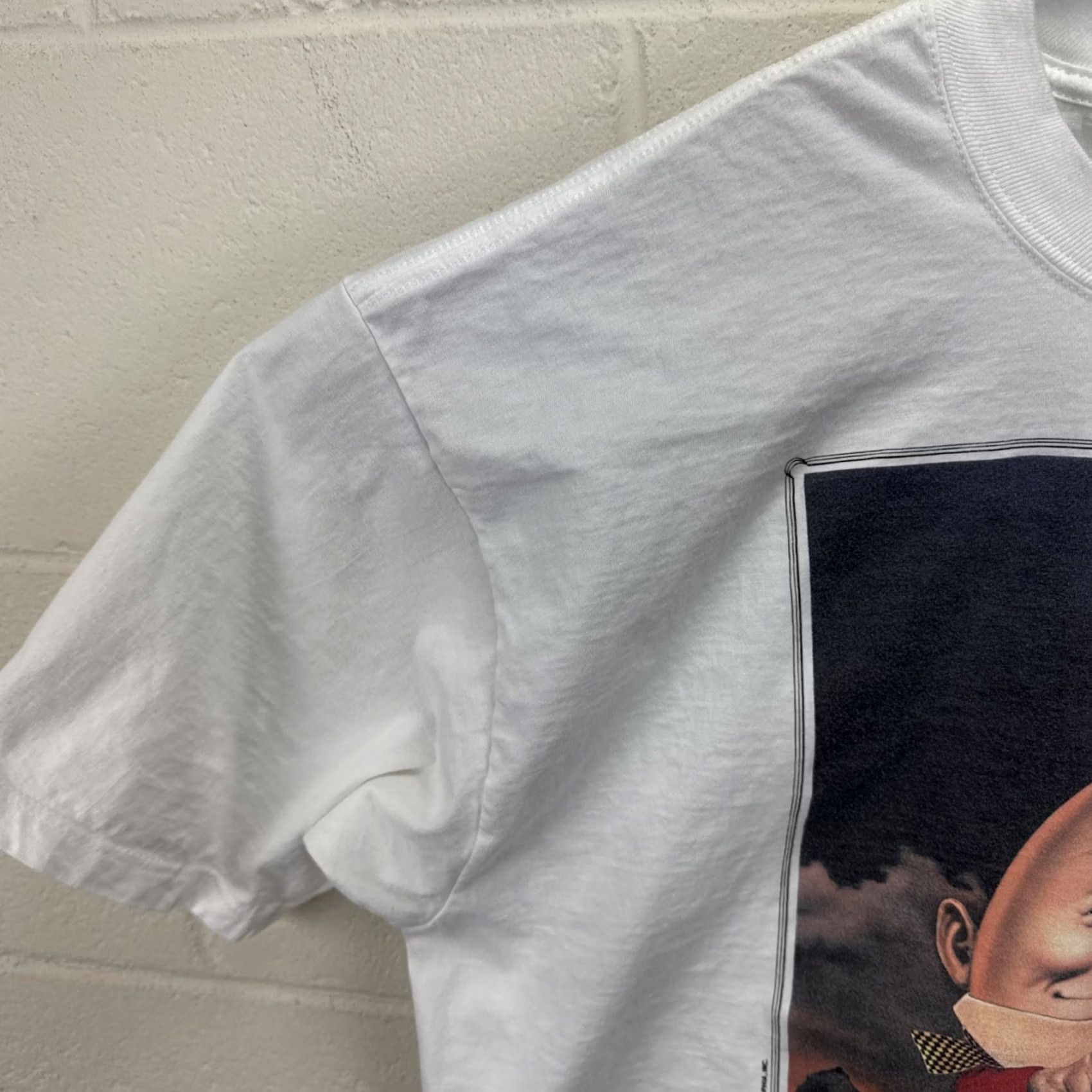 Vintage VINTAGE Serigraphia Inc T-Shirt Art Humpty Dumpty White XL Crew Neck Short Sleeve 90s Grunge Hip Hop Hipster Art Cartoon Classic Unisex Adults Size US XL / EU 56 / 4 - 5 Thumbnail
