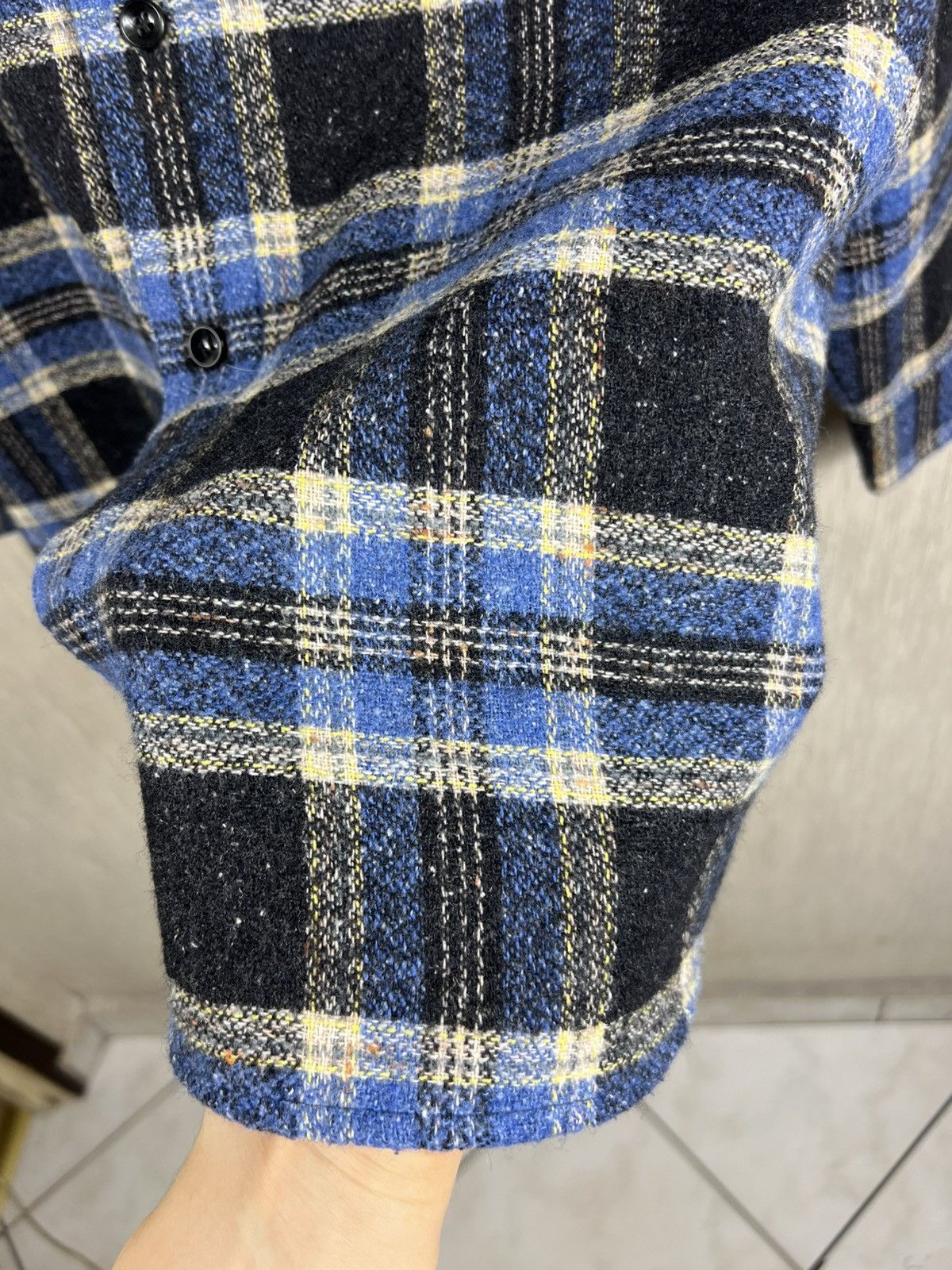 Kapital Vintage 90s Jean Maseric plaid knitted checked shirt retro Size US L / EU 52-54 / 3 - 7 Thumbnail