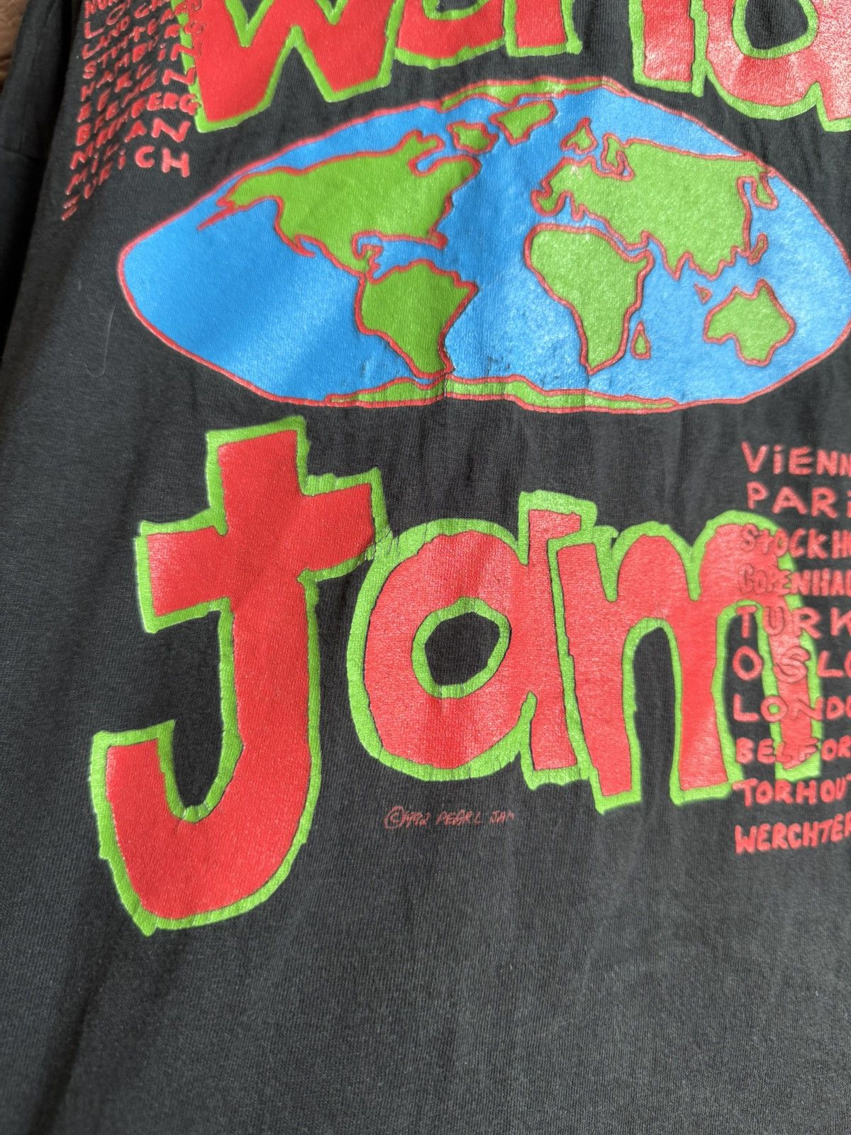 Band Tees Vintage 90s Rare Pearl Jam Rhinos Grunge Band T Shirt Hype Size US XL / EU 56 / 4 - 8 Thumbnail