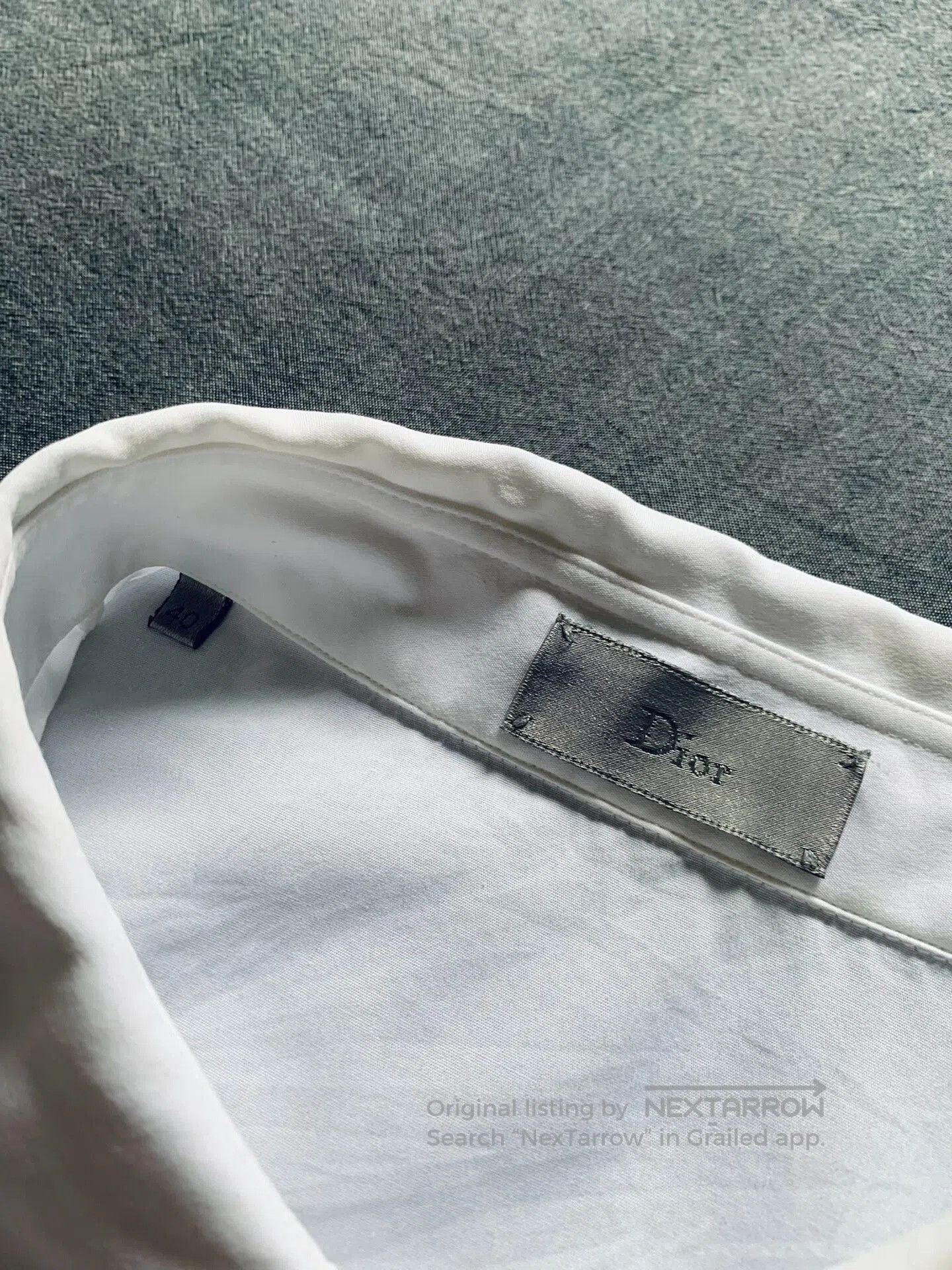 Dior Dior Slogan Embroidery White Shirt. Size US XXS / EU 40 - 6 Thumbnail