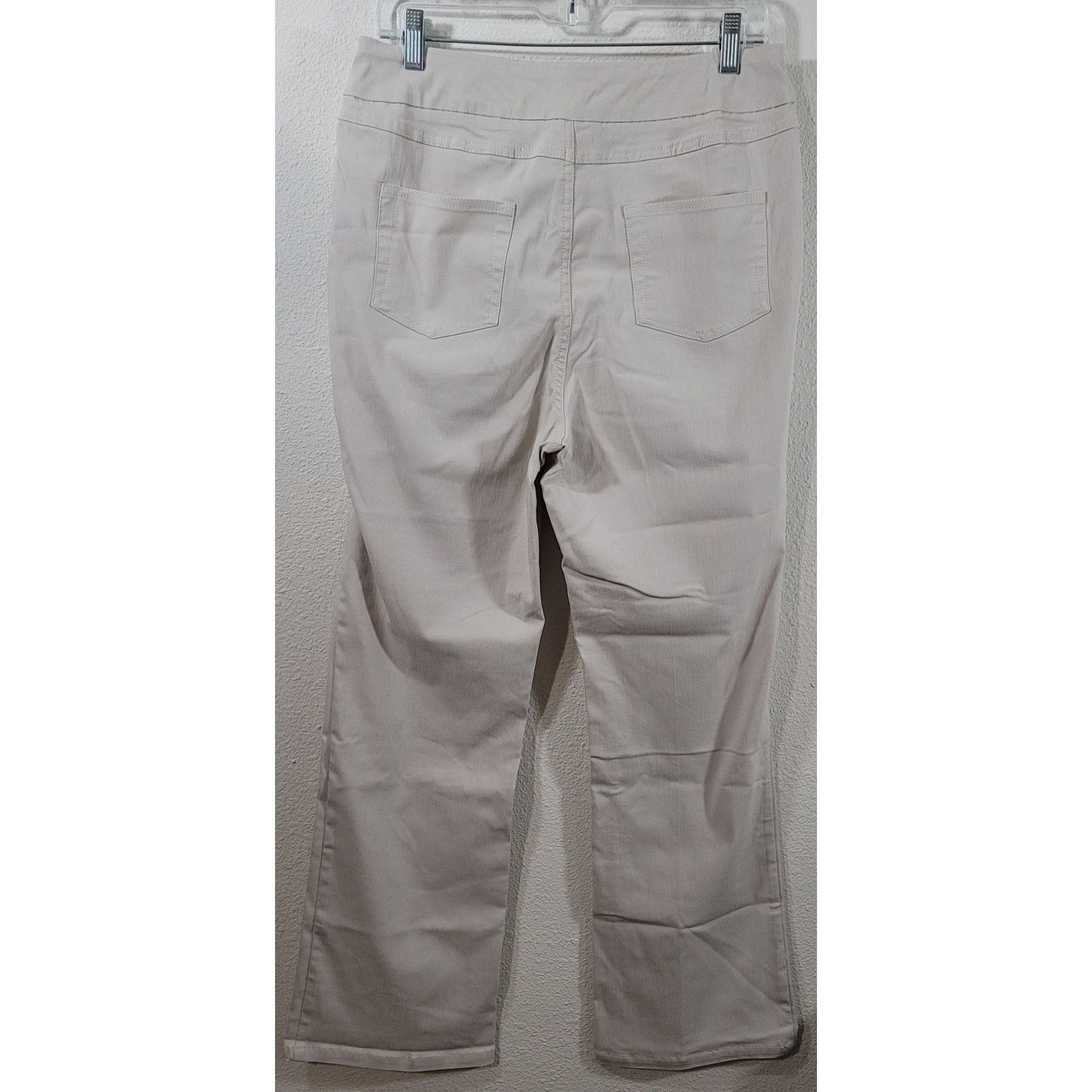 Other Soft Surroundings Tan Boot Cut Stretch Pants Medium NWOT Size 32" / US 10 / IT 46 - 2 Thumbnail