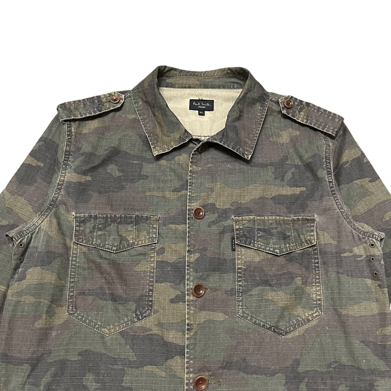 Paul Smith Vintage Paul Smith Jeans Army Camouflage Jacket Size US XL / EU 56 / 4 - 2 Thumbnail