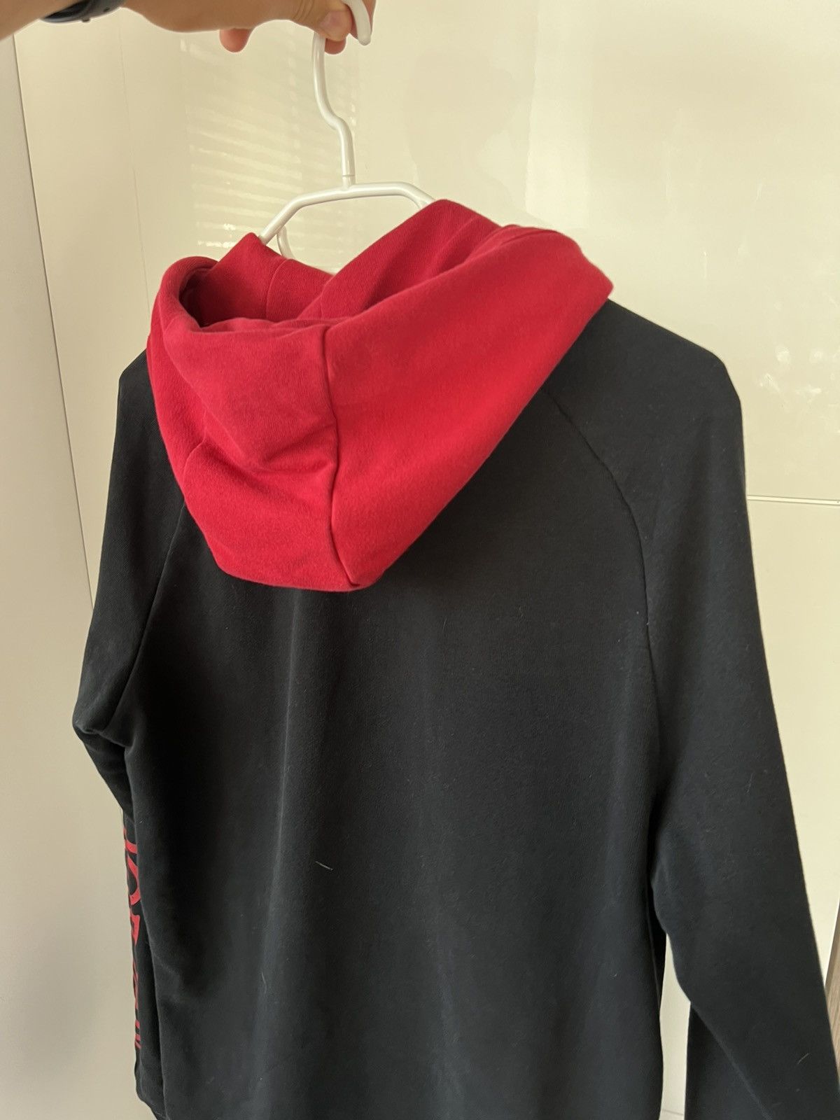 Jordan Brand Nike Air Jordan Jumpman Big Logo Red/Black Drill Y2k Hoodie Size US M / EU 48-50 / 2 - 10 Thumbnail