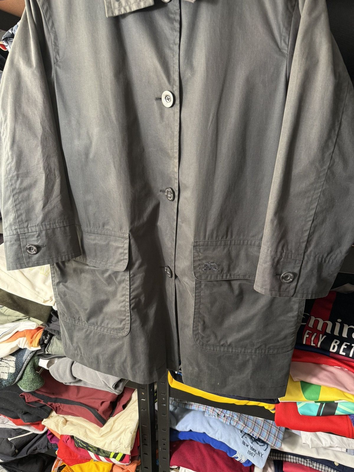 Burberry Vintage Burberrys Women’s Coat Jacket XL Nova Check Size XL / US 12-14 / IT 48-50 - 4 Thumbnail