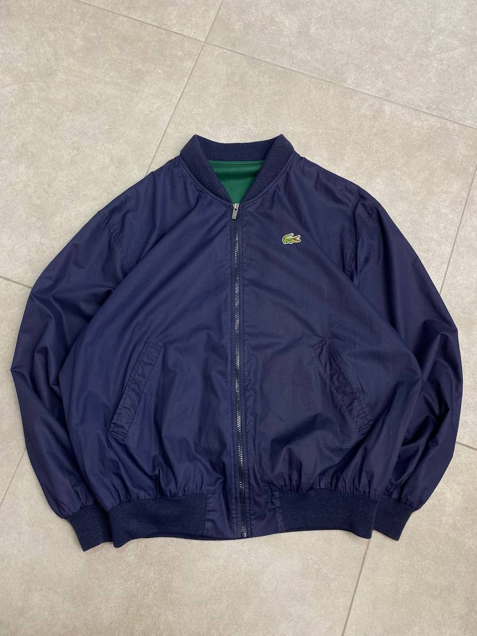 Lacoste Vintage Lacoste Logo Bomber Jacket Size US L / EU 52-54 / 3 - 1 Thumbnail