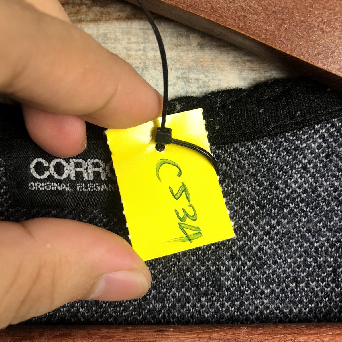 Homespun Knitwear × Japanese Brand DL Corrose Black art style Vest Knitwear #C534 Size US M / EU 48-50 / 2 - 10 Thumbnail