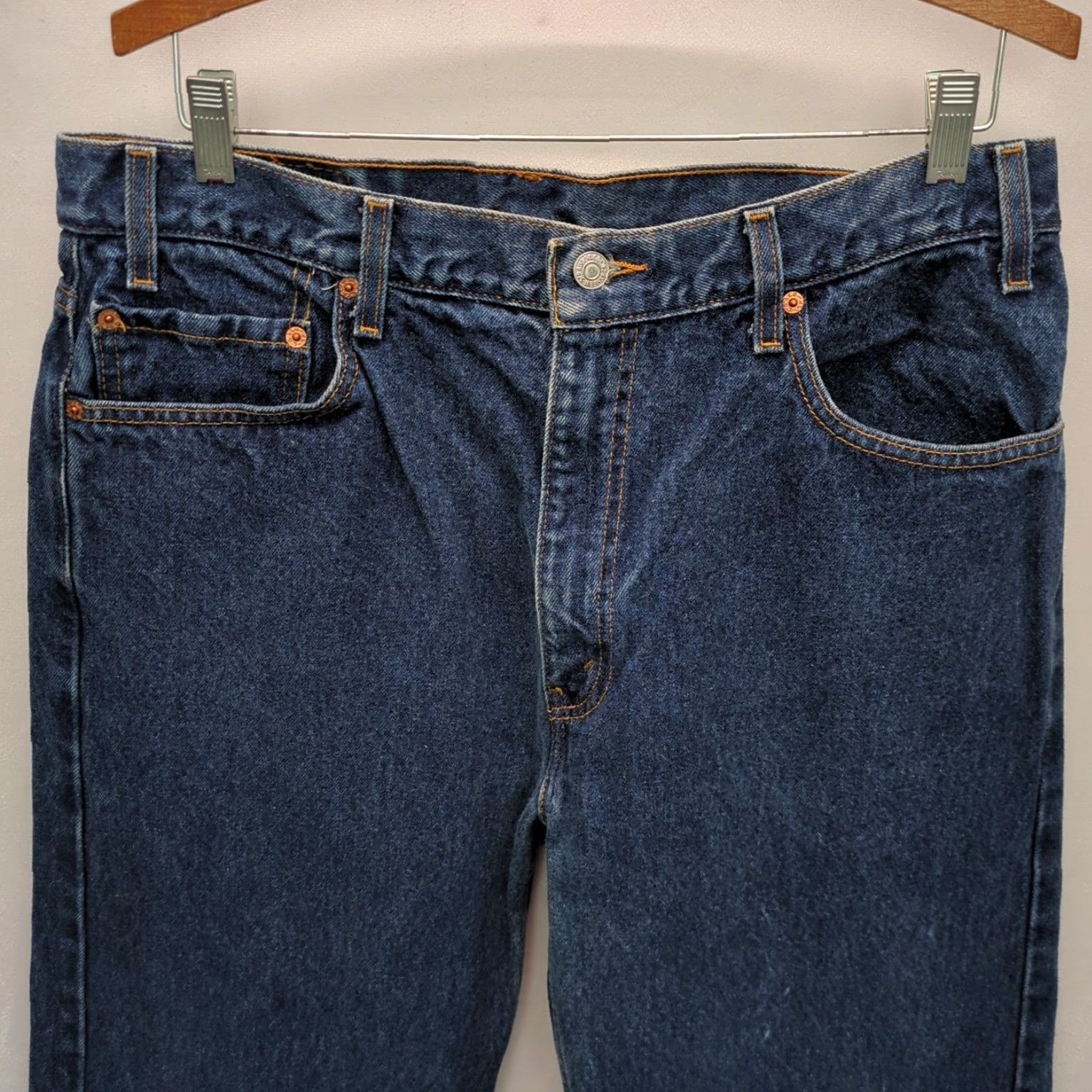 Levi's VINTAGE Levi's Jeans Mens 36x34 Blue Denim 505 Regular Straight Red Tab 90s 1999 Mens Size US 36 / EU 52 - 5 Thumbnail