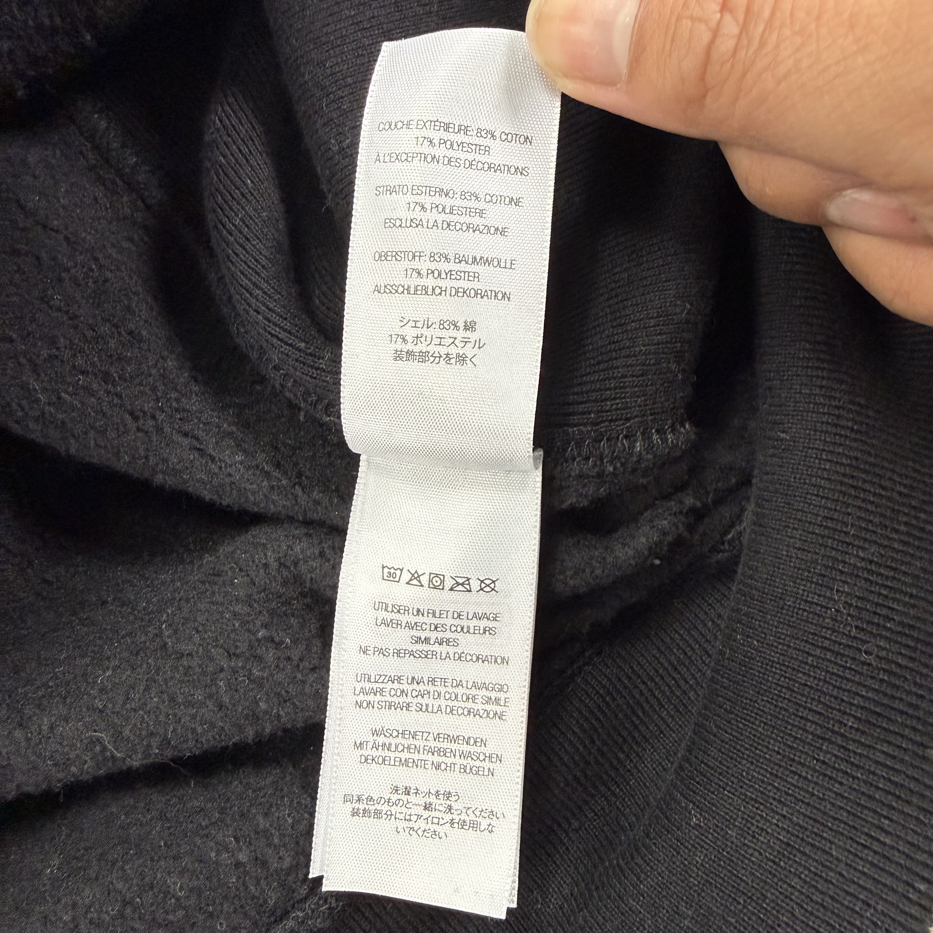 Supreme Supreme Inverted Logo Hooded Sweatshirt Black SS25 Mens XXL Size US XXL / EU 58 / 5 - 7 Thumbnail