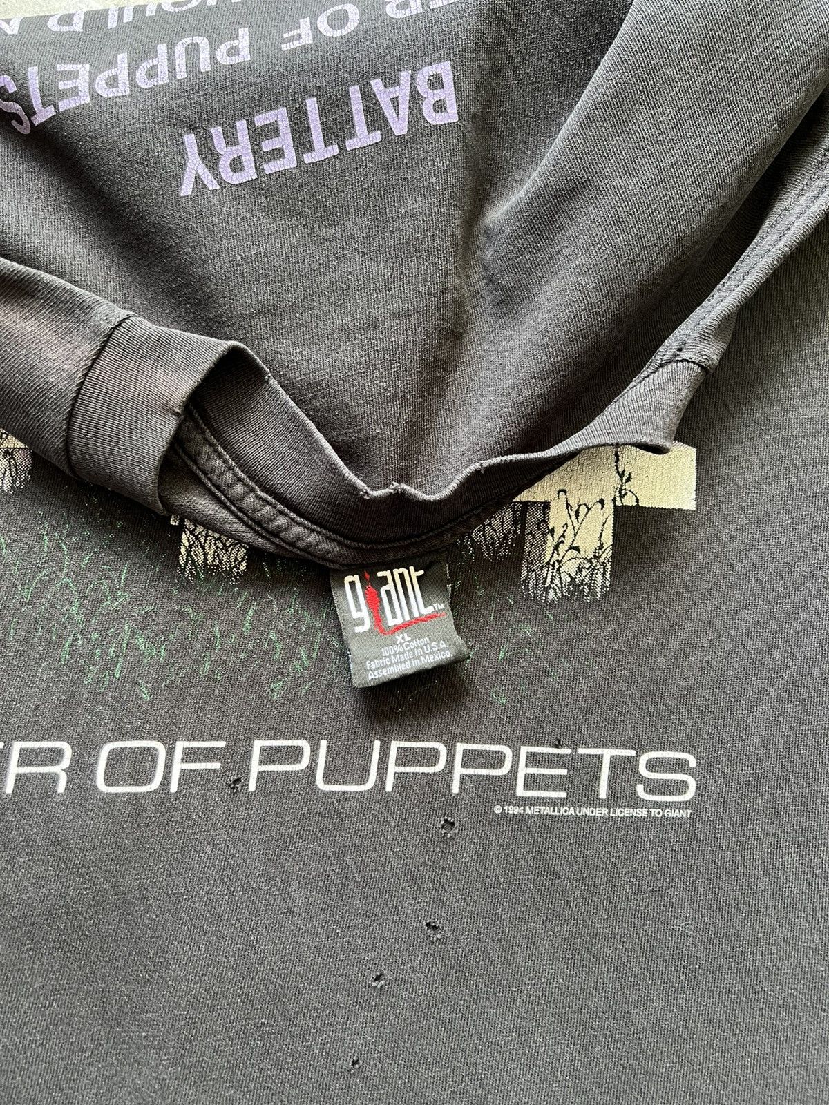 VTG 1994 Metallica Master Of Puppets Band Tee Shirt Tour
