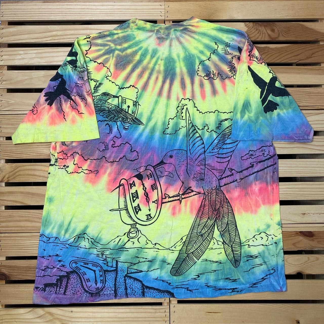 Other Vintage Salvador Dali Tie-Dye AOP Art Tee Size XL Size US XXL / EU 58 / 5 - 2 Thumbnail
