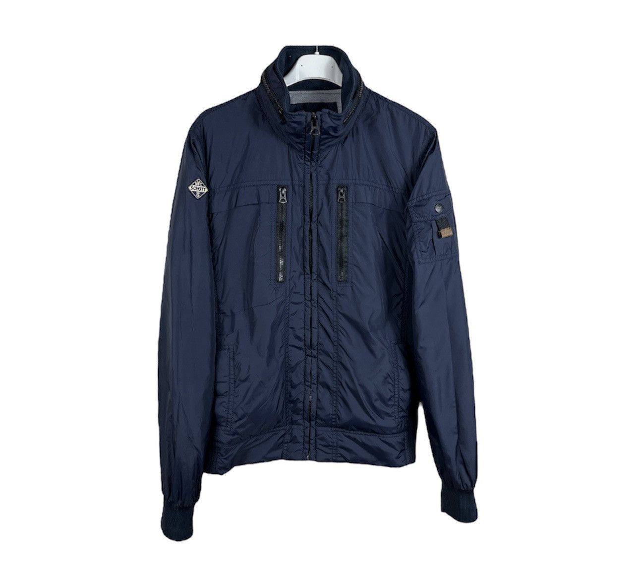 Vintage Schott NYC military bomber nylon multipocket jacket