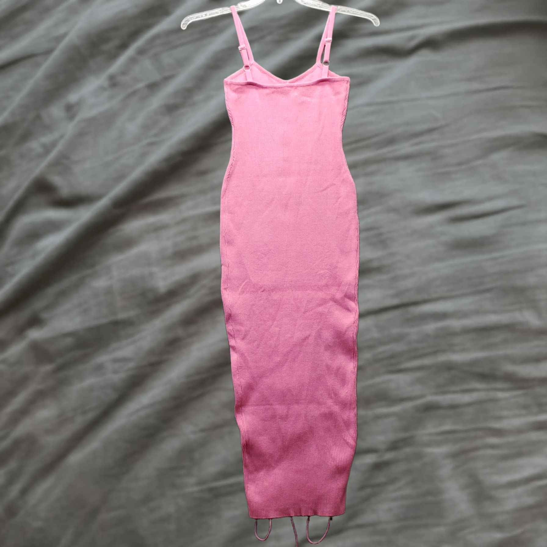 Pinko Highlight Bodycon Dress Women Size S Size Women Pink Midi Sleeveless Lace Up Stretch Casual Summer 90s Size S / US 4 / IT 40 - 1 Thumbnail