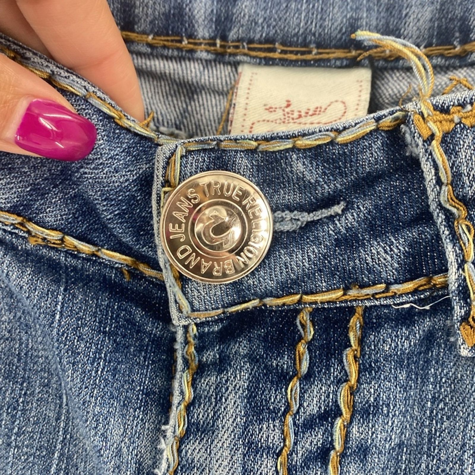 True Religion Vintage True Religion low rise Y2K straight leg jeans sz 27 Size 27" / US 4 / IT 40 - 7 Thumbnail