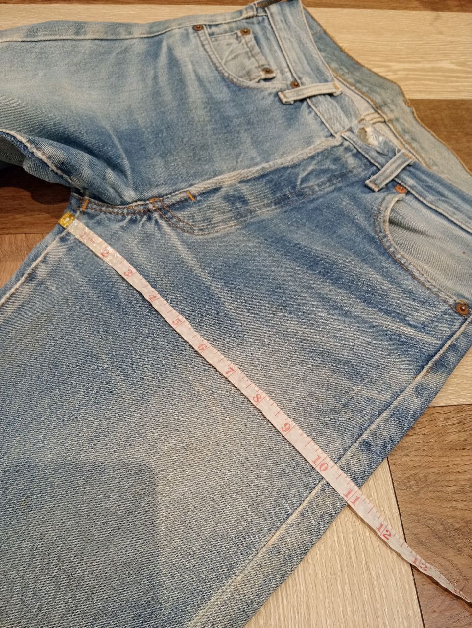 Levi's Vintage Clothing VINTAGE LEVI'S 501 TOP BUTTON #524 SELVEDGE BLUE DENIM PANTS Size US 29 - 19 Thumbnail