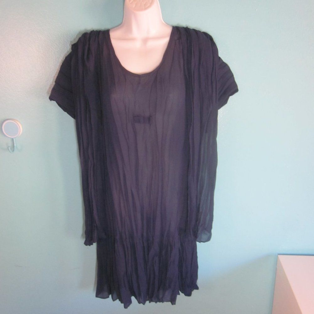 Vintage Young Edwardian Blue Vintage Dress Size L Size L / US 10 / IT 46 - 6 Thumbnail