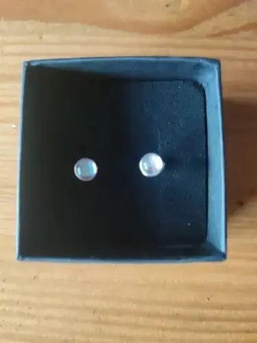 Sterling Silver 5MM Round Exquisite Moonstone Earring Size ONE SIZE - 4 Thumbnail