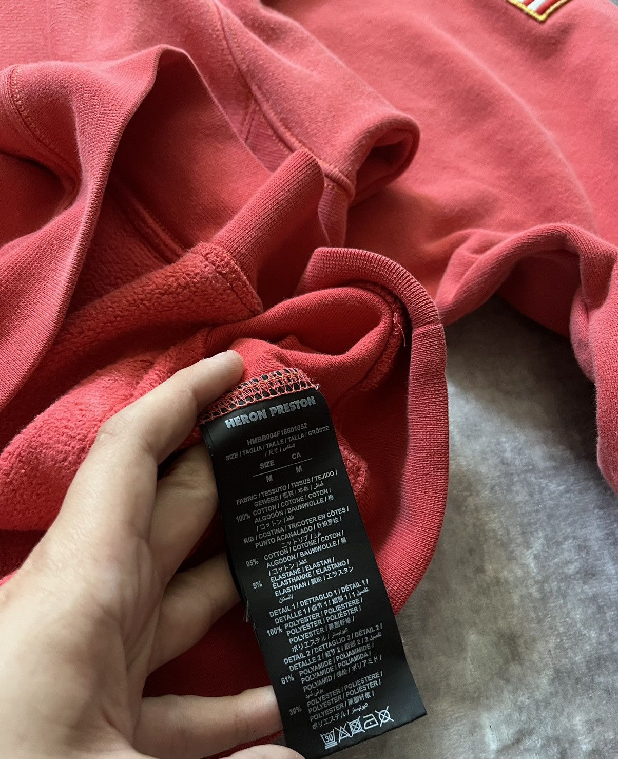 Heron Preston × NASA Heron Preston NASA Oversized Hoodie Pink-Red Size US M / EU 48-50 / 2 - 9 Thumbnail