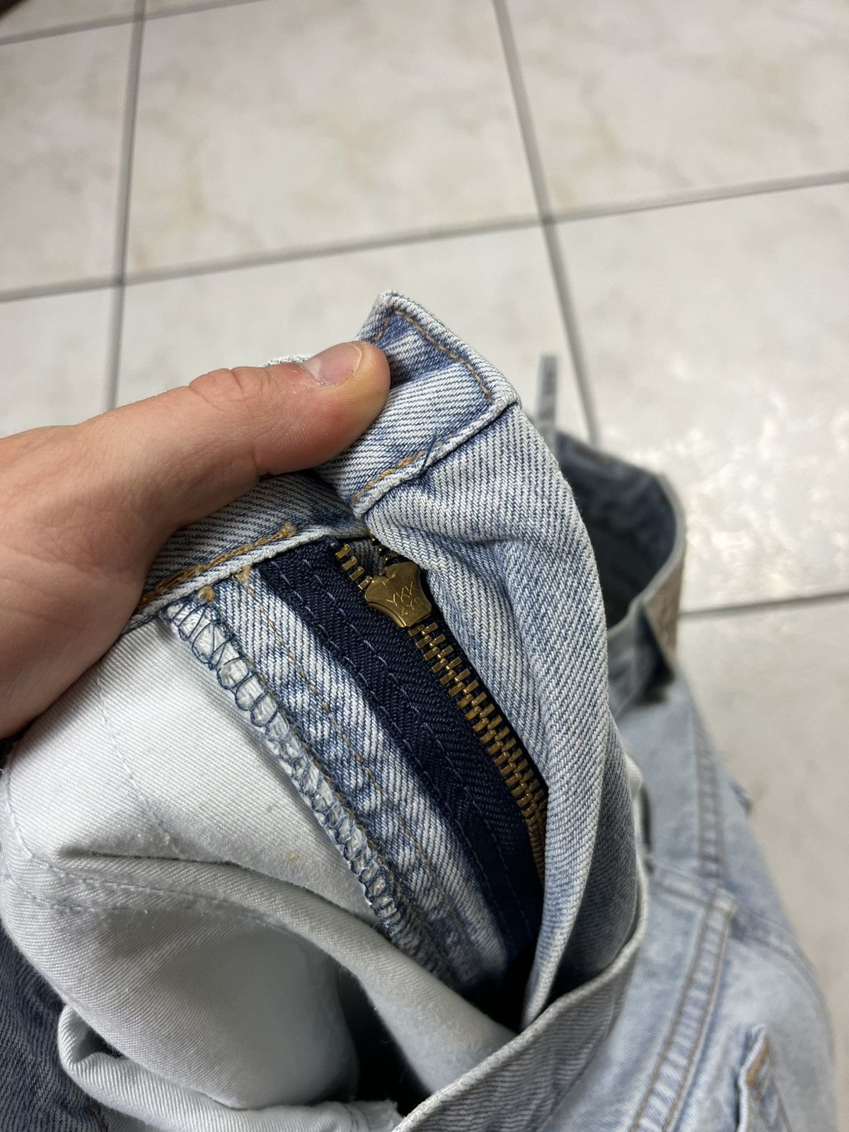Edwin × Vintage Vintage Edwin newton slim baggy distressed denim pants jeans Size US 34 / EU 50 - 23 Thumbnail
