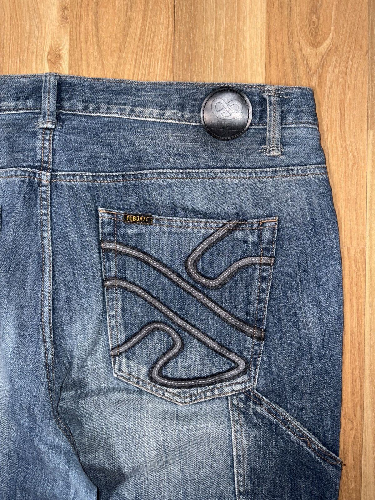 Fubu Archive FUBU 90s Streetwear Carpenter Jeans Baggy Fit Size US 38 / EU 54 - 6 Thumbnail