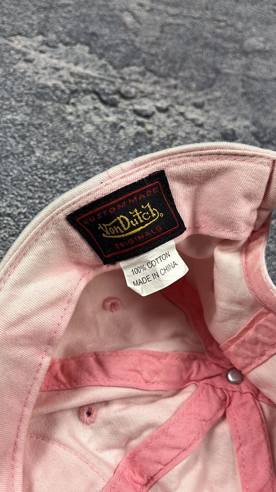 Vintage × Von Dutch y2k Von Dutch pink 2000s beanie big logo Very Rare Size ONE SIZE - 4 Thumbnail