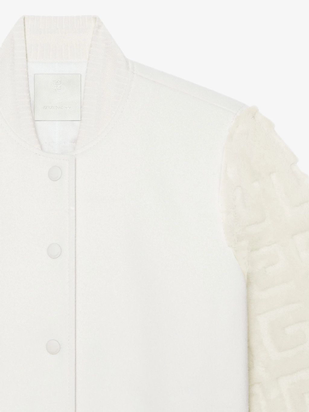 Givenchy o1w1db10326 Regular Fit Varsity Jacket in White Size XS / US 0-2 / IT 36-38 - 2 Thumbnail