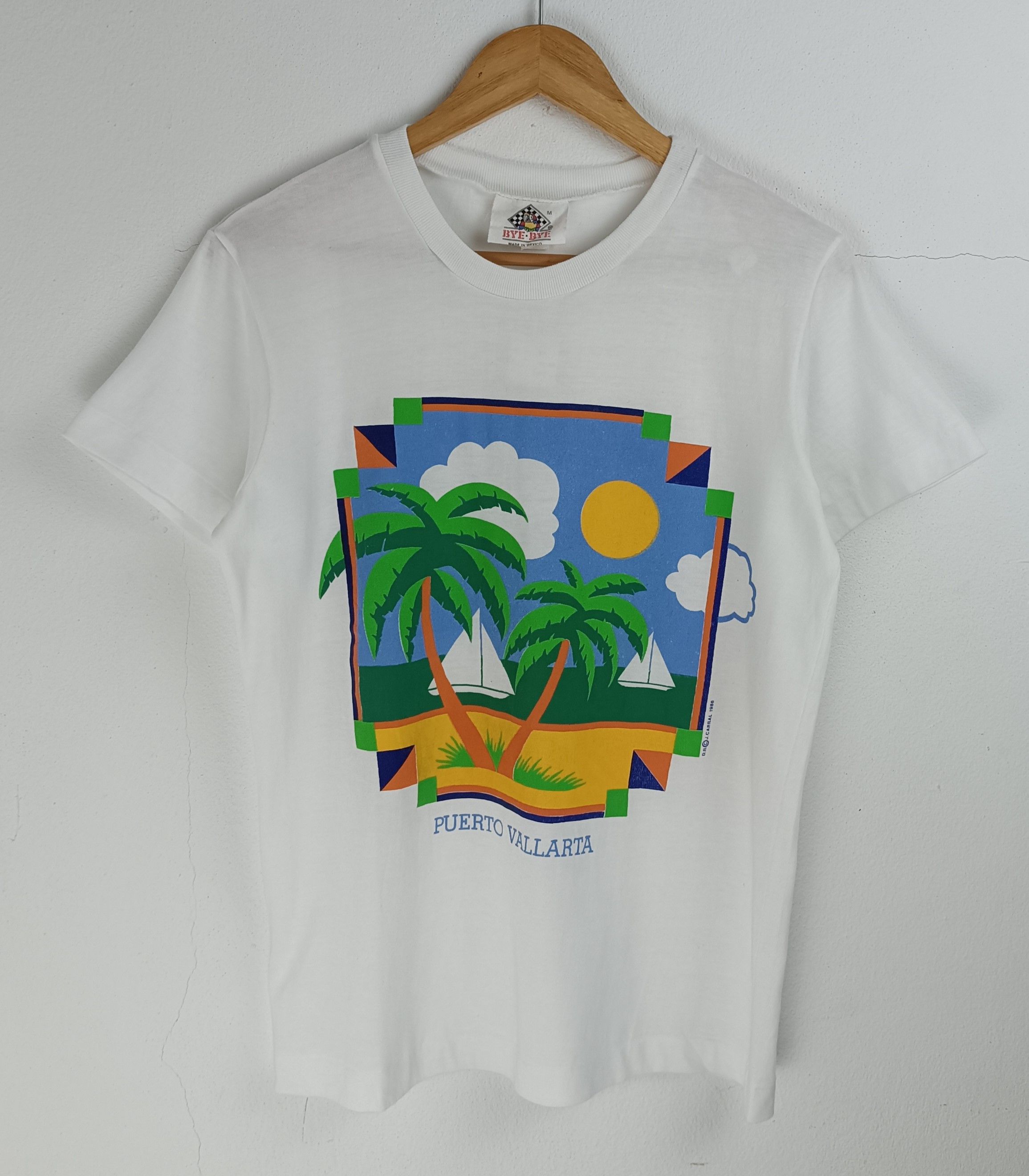 Vintage VINTAGE 80'S PUERTO VALLARTA 1986 TEES VERY RARE Size US M / EU 48-50 / 2 - 3 Thumbnail