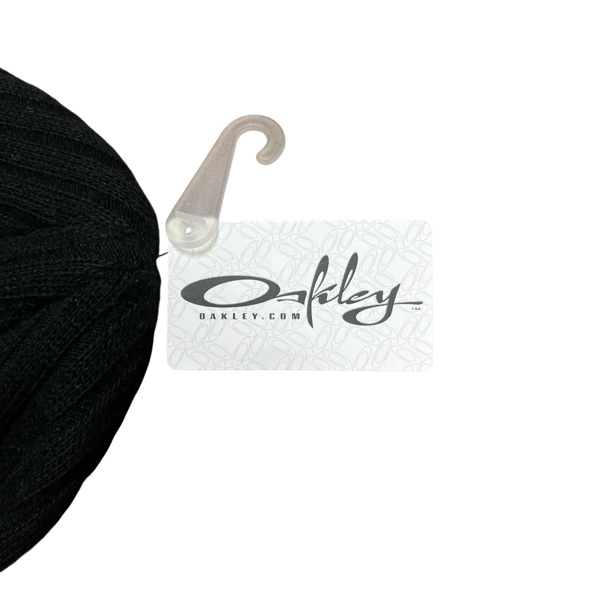 Oakley 2004 Oakley Swirly Script Rib Knit Beanie Size ONE SIZE - 3 Thumbnail