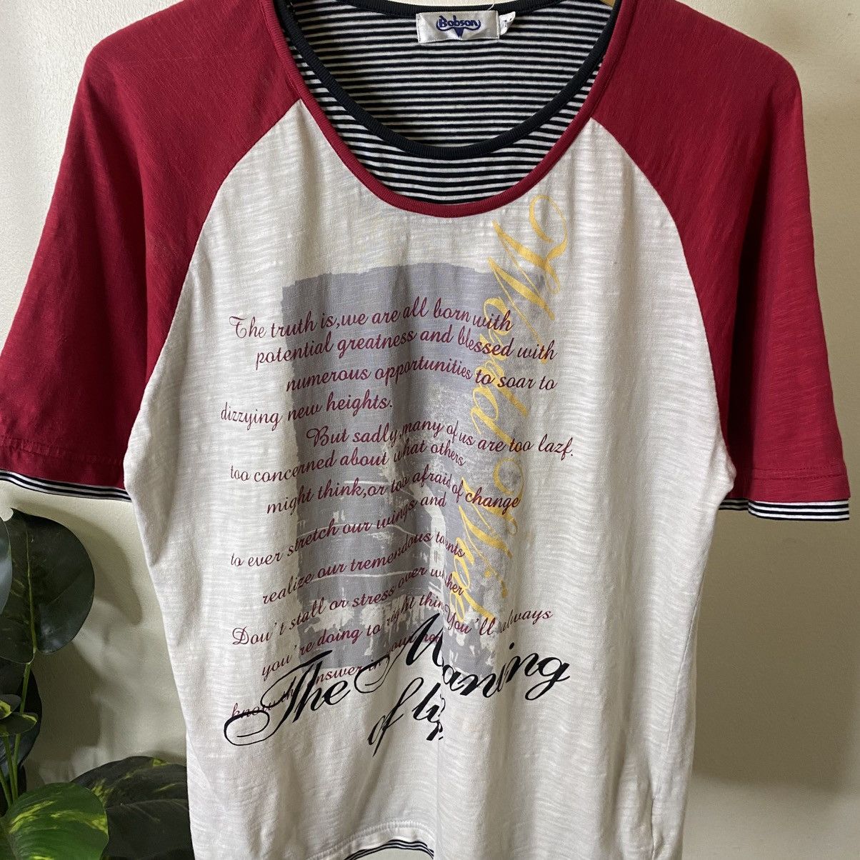 If Six Was Nine Bobson Seditionaries Poem Cyber Gothic Punk Double Layer Tee Size US M / EU 48-50 / 2 - 2 Thumbnail