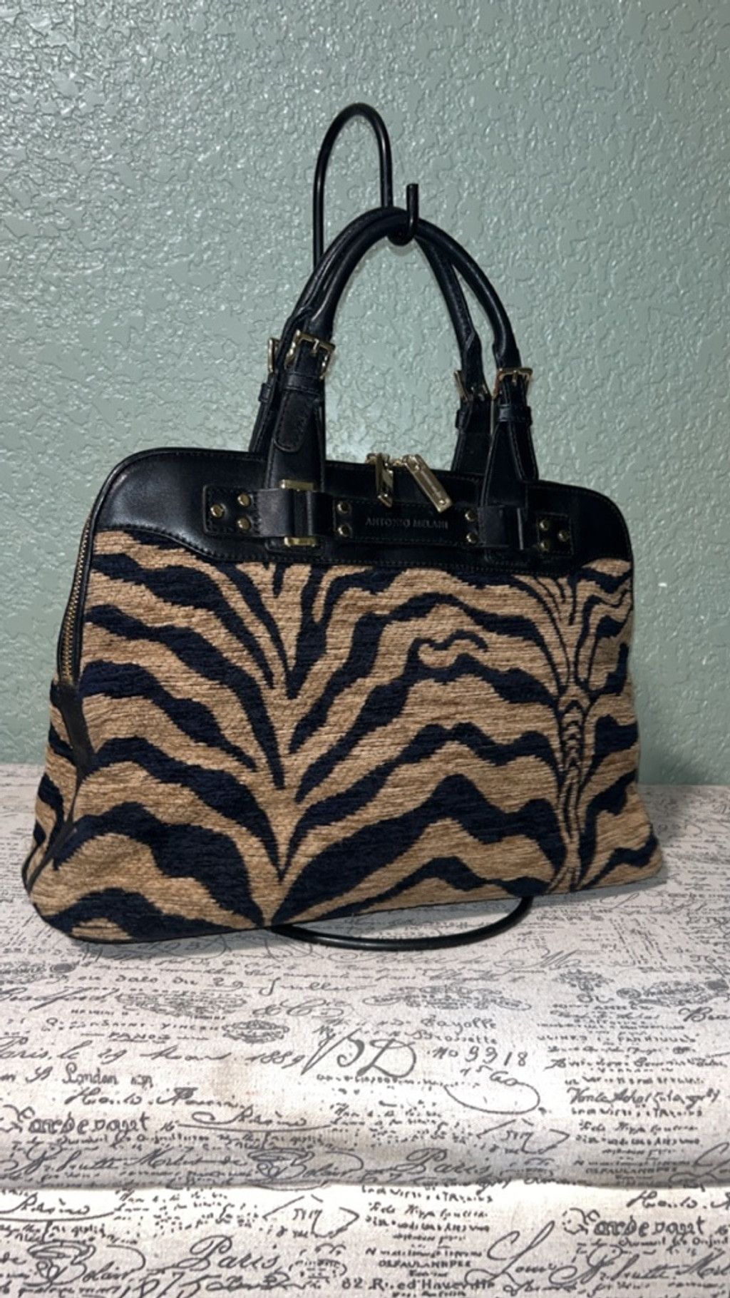 Other Women's Antonio Melani Satchel One Size Brown Black Zebra Pr Size ONE SIZE - 1 Thumbnail