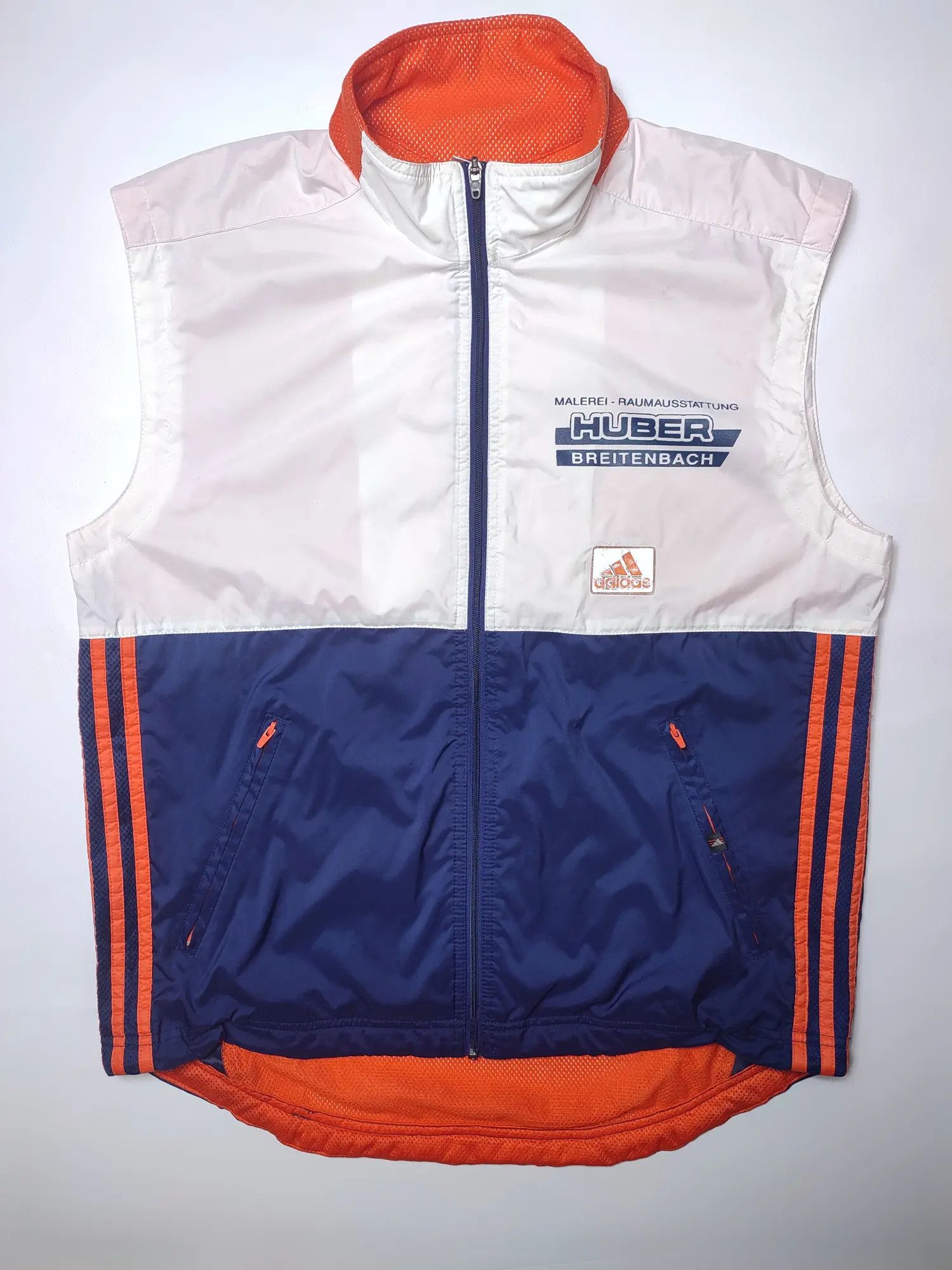 Adidas Adidas Running Full Zip Reflective Logo Vest Jacket Size US M / EU 48-50 / 2 - 2 Thumbnail