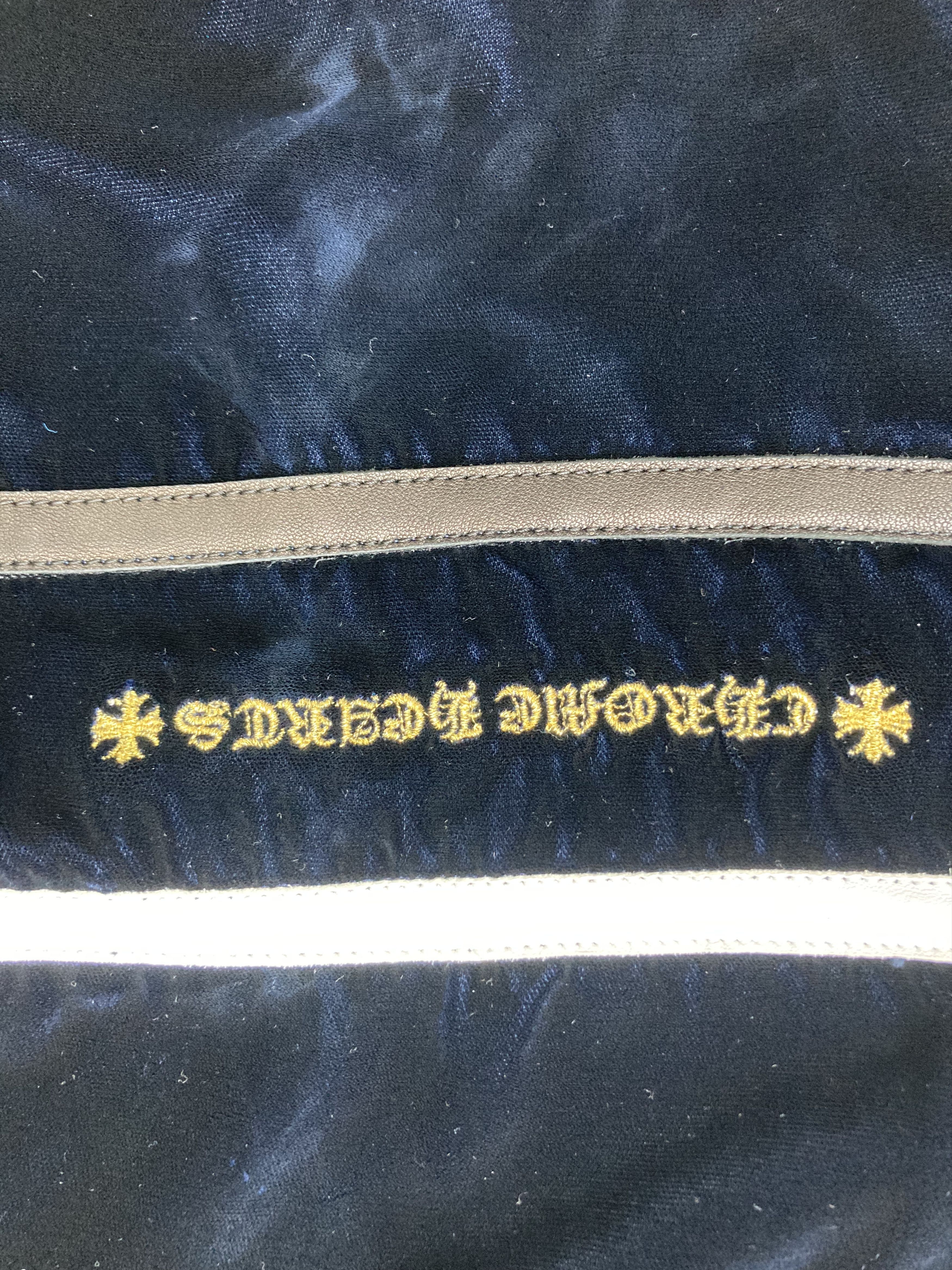Chrome Hearts Chrome Hearts Leather Patch Velvet Dagger Zip Jacket Size US S / EU 44-46 / 1 - 5 Thumbnail