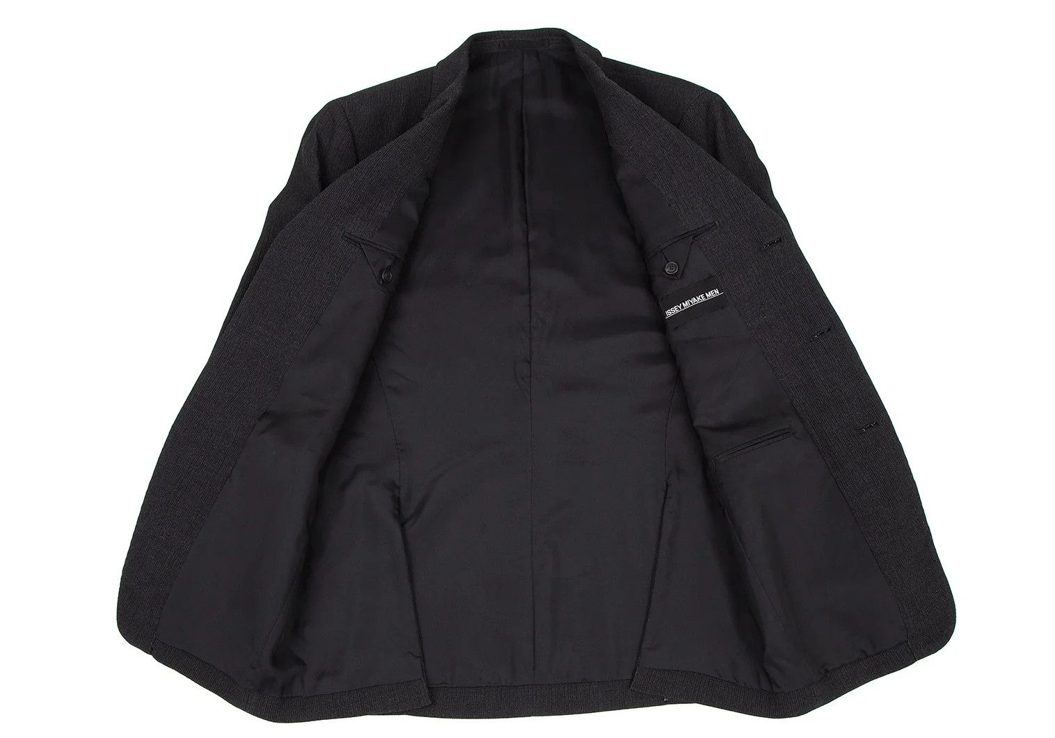 Issey Miyake Ribbed 3B Jacket in Charcoal Size US S / EU 44-46 / 1 - 10 Thumbnail