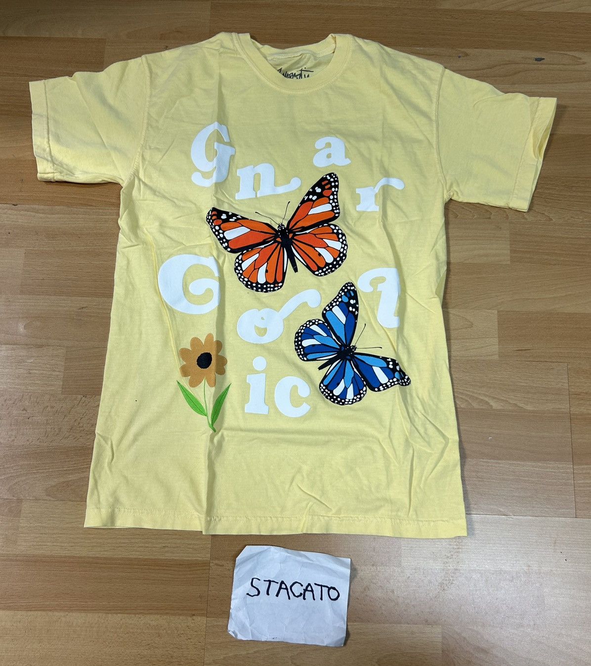 Gnarcotic × Rap Tees Gnarcotic Lil Gnar Butterfly Tee Yellow Size US S / EU 44-46 / 1 - 1 Thumbnail