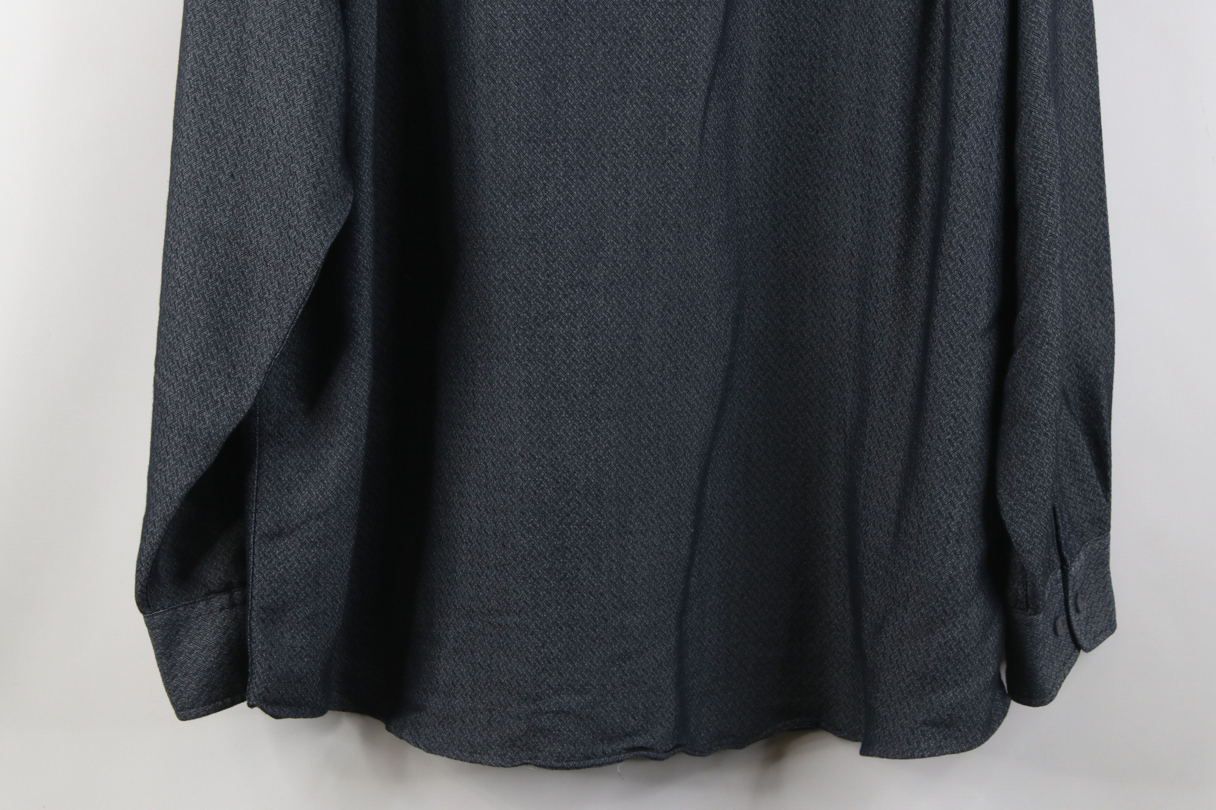 Vintage Vintage 90s Streetwear Geometric Band Collar Button Shirt Size US L / EU 52-54 / 3 - 12 Thumbnail