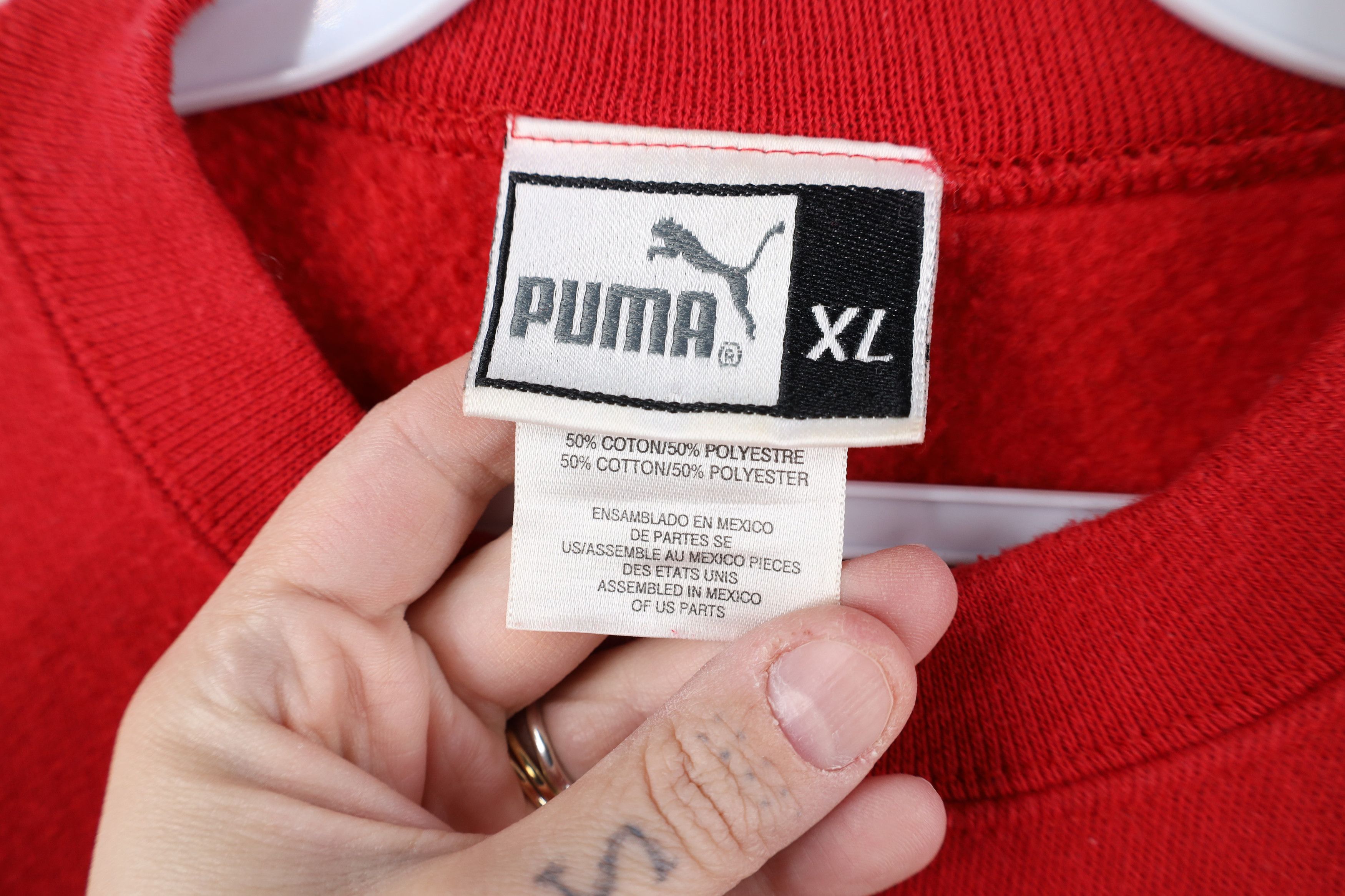 Puma Vintage 90s Puma Red Wings Hockey Crewneck Sweatshirt Size US XL / EU 56 / 4 - 9 Thumbnail