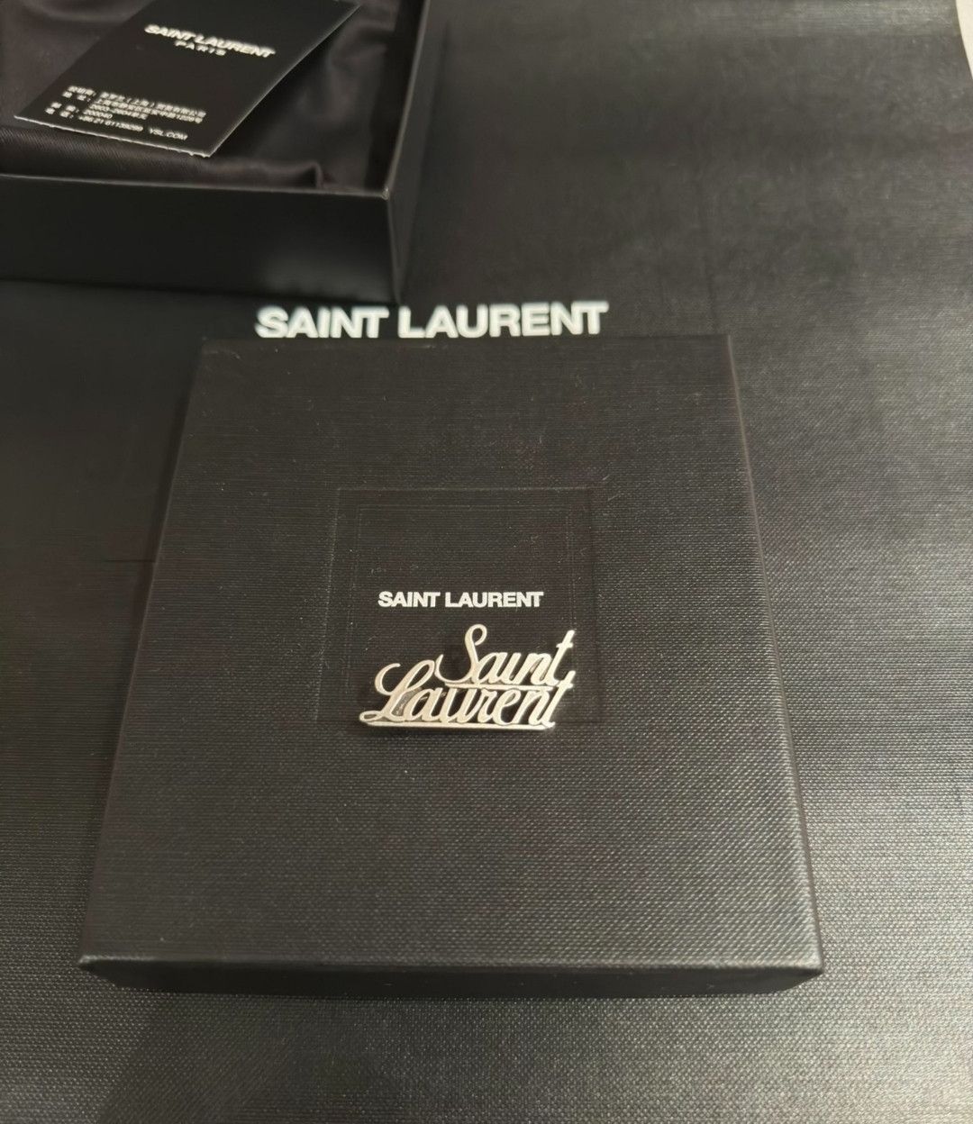 Saint Laurent Paris Saint laurent Logo Brooch Size ONE SIZE - 1 Thumbnail