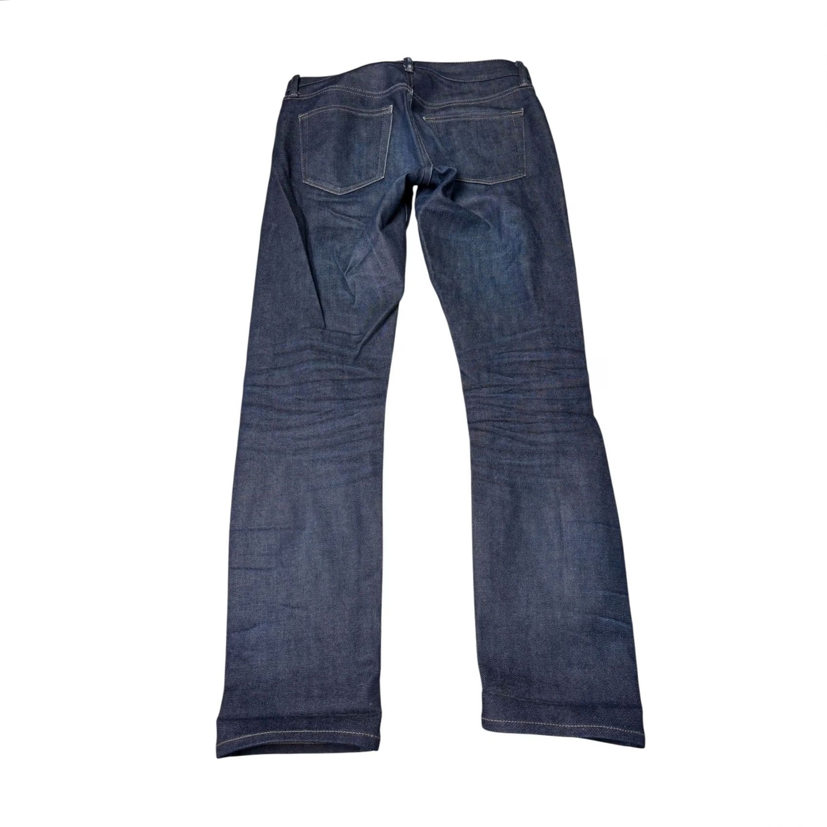 Uniqlo Uniqlo Jeans Indigo Dark Wash Selvedge Slim Fit 31x32 Mens Size US 31 - 7 Thumbnail