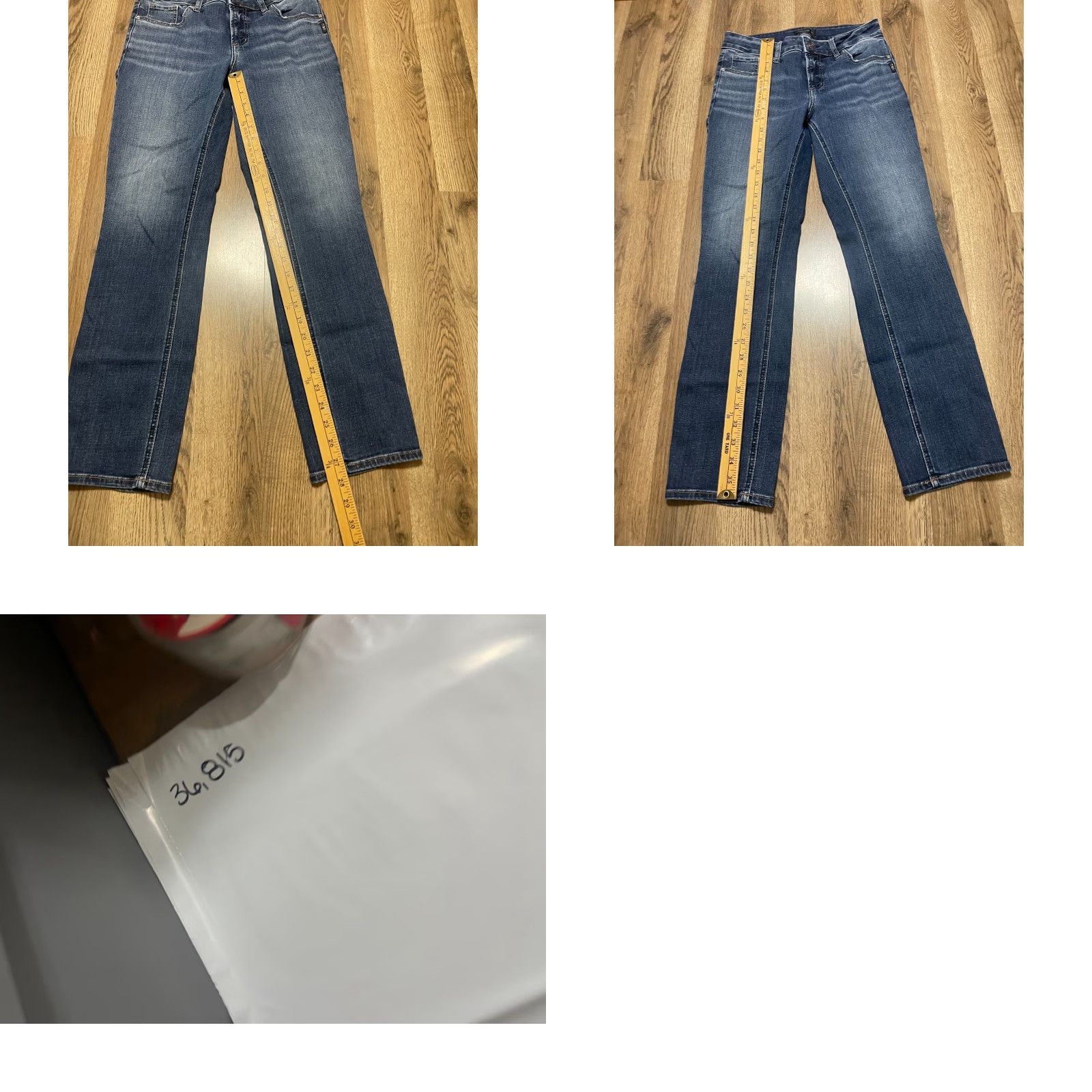 Silver Jeans Co. VINTAGE Silver Jeans Women’s Jeans 27/29 Blue Denim Elyse Straight Pockets 5-Pocket Design Size 27" / US 4 / IT 40 - 8 Thumbnail