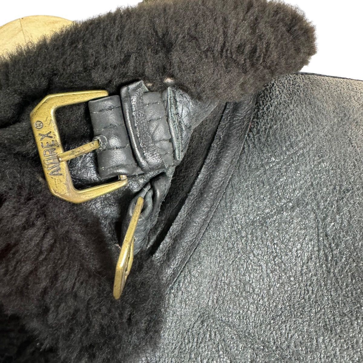 Avirex ⚡️AVIREX LIMITED SHEEPSKIN LEATHER TYPE B3 BLACK JACKET Size US M / EU 48-50 / 2 - 6 Thumbnail