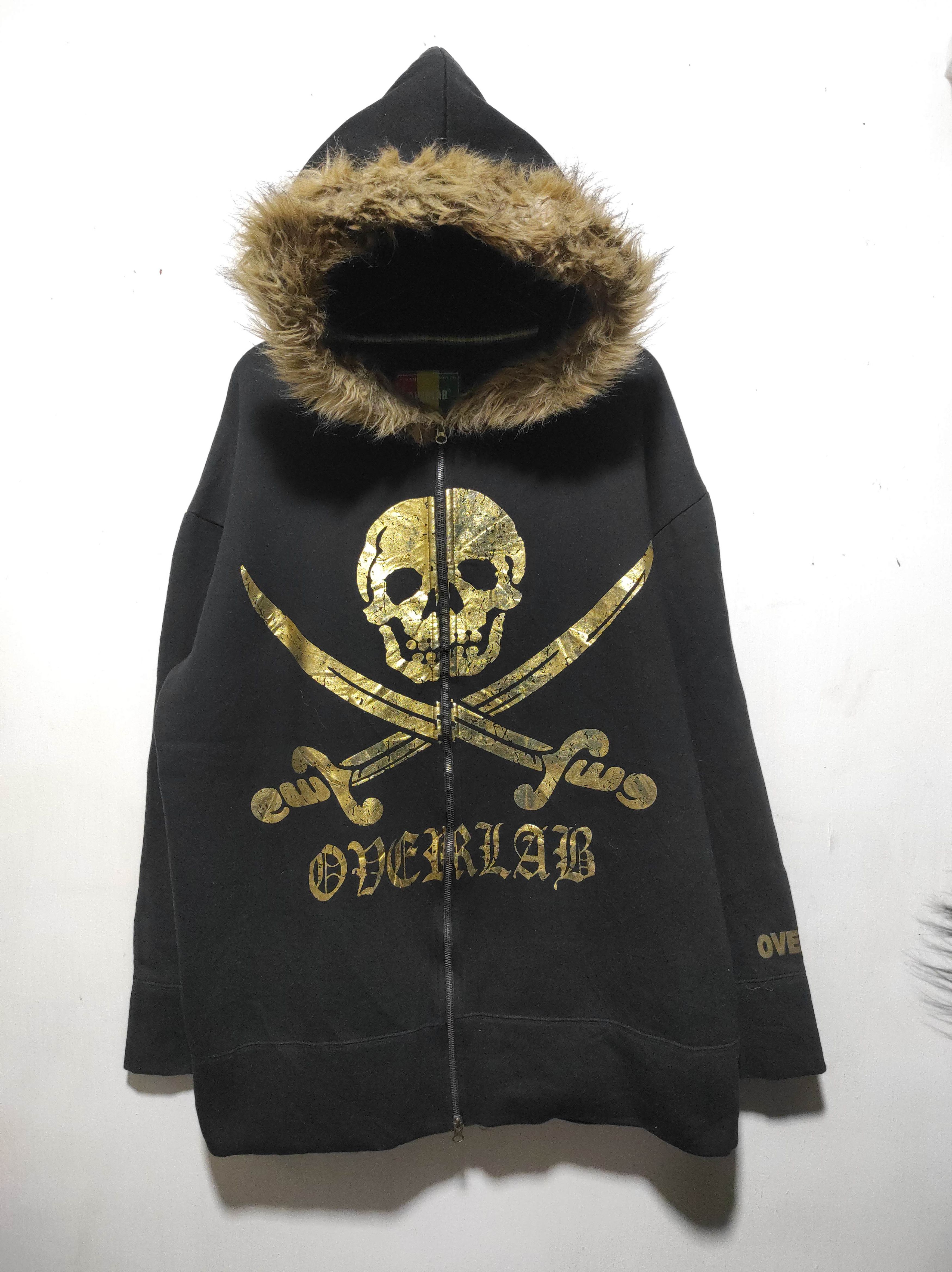If Six Was Nine Overlab Skull Double Zip Fur Hoodie i6w9 LGB style Size US XL / EU 56 / 4 - 3 Thumbnail
