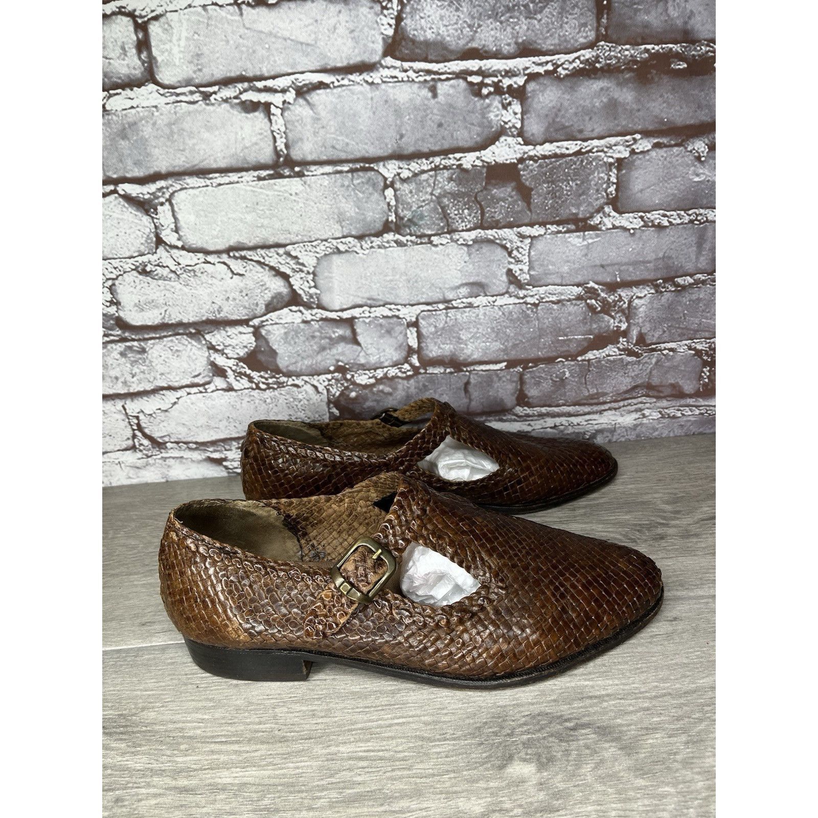 Bally VTG Bally Seville Leather Woven Monk Strap Loafers Shoes Bro Size US 8.5 / EU 41-42 - 7 Thumbnail